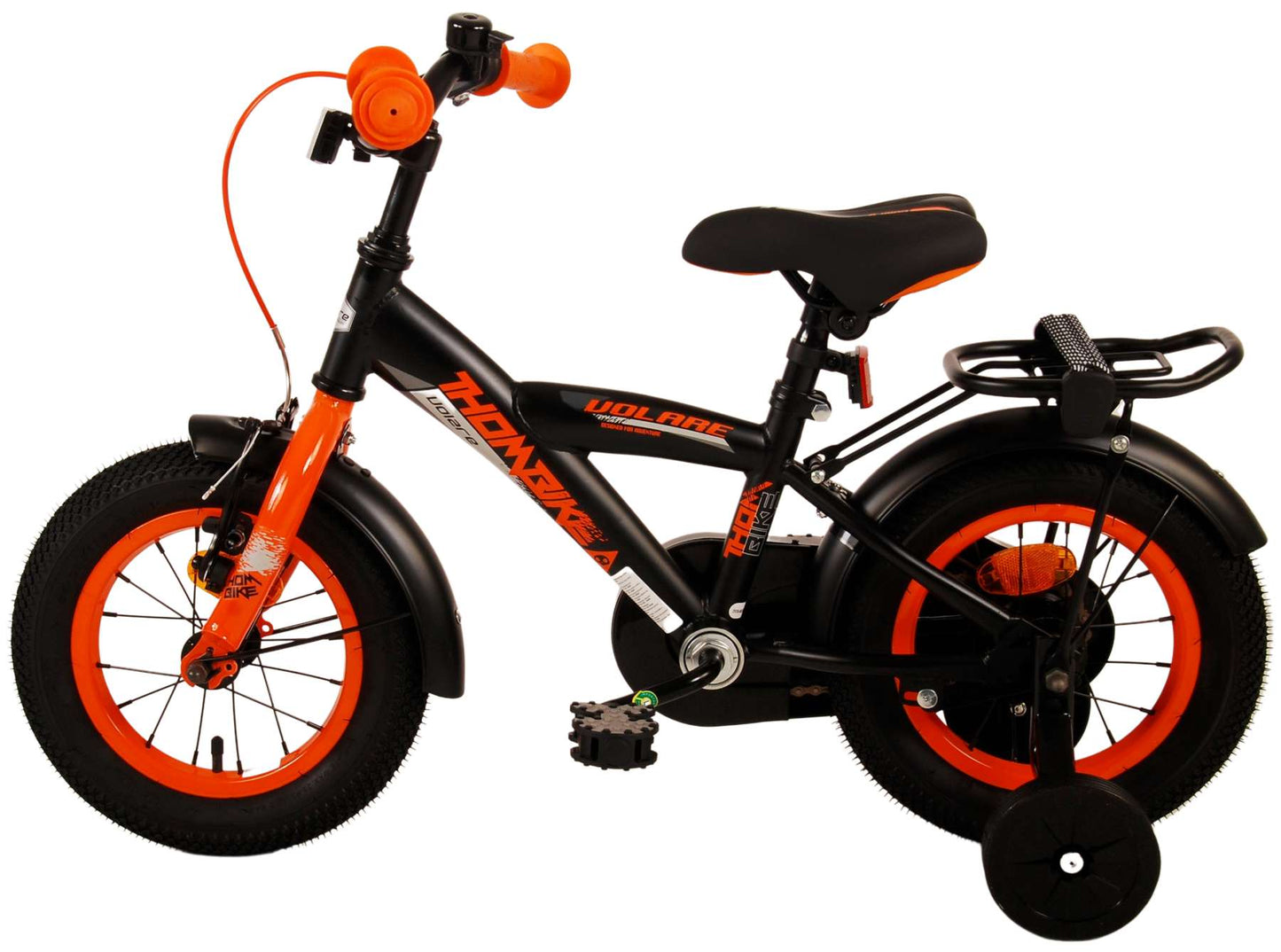 Volare Thombike Kinderfiets - Jongens - 12 inch - Zwart Oranje