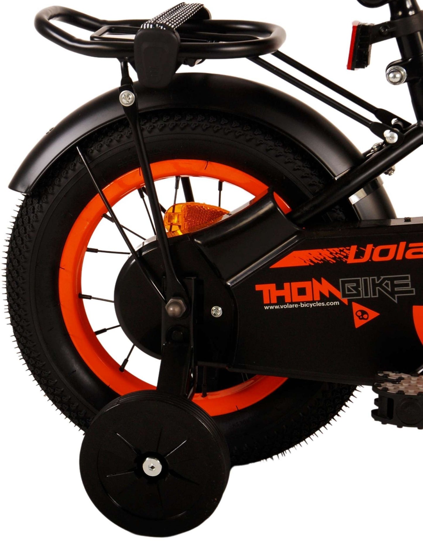 Volare Thombike Kinderfiets - Jongens - 12 inch - Zwart Oranje