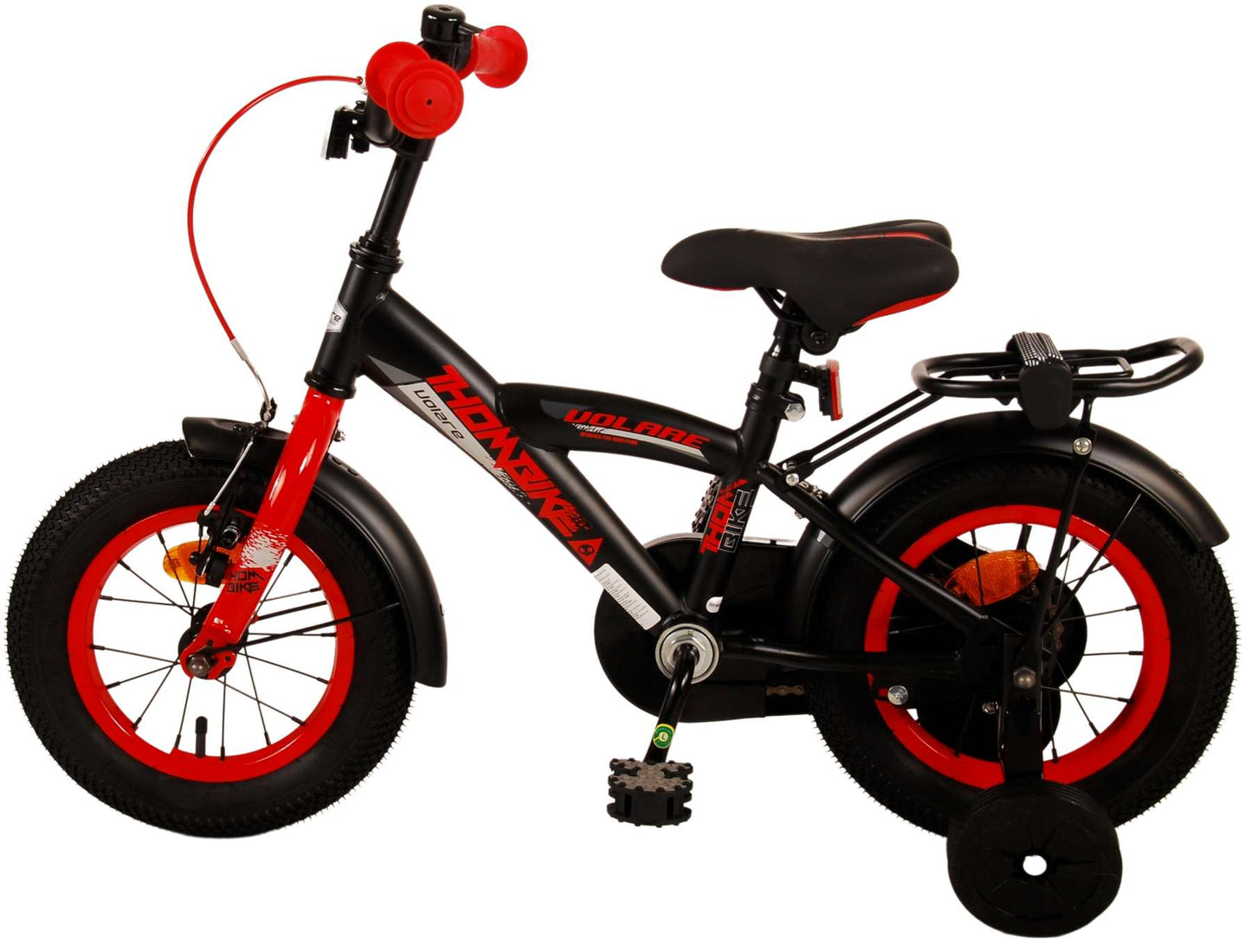 Volare Thombike Kinderfiets - Jongens - 12 inch - Zwart Rood