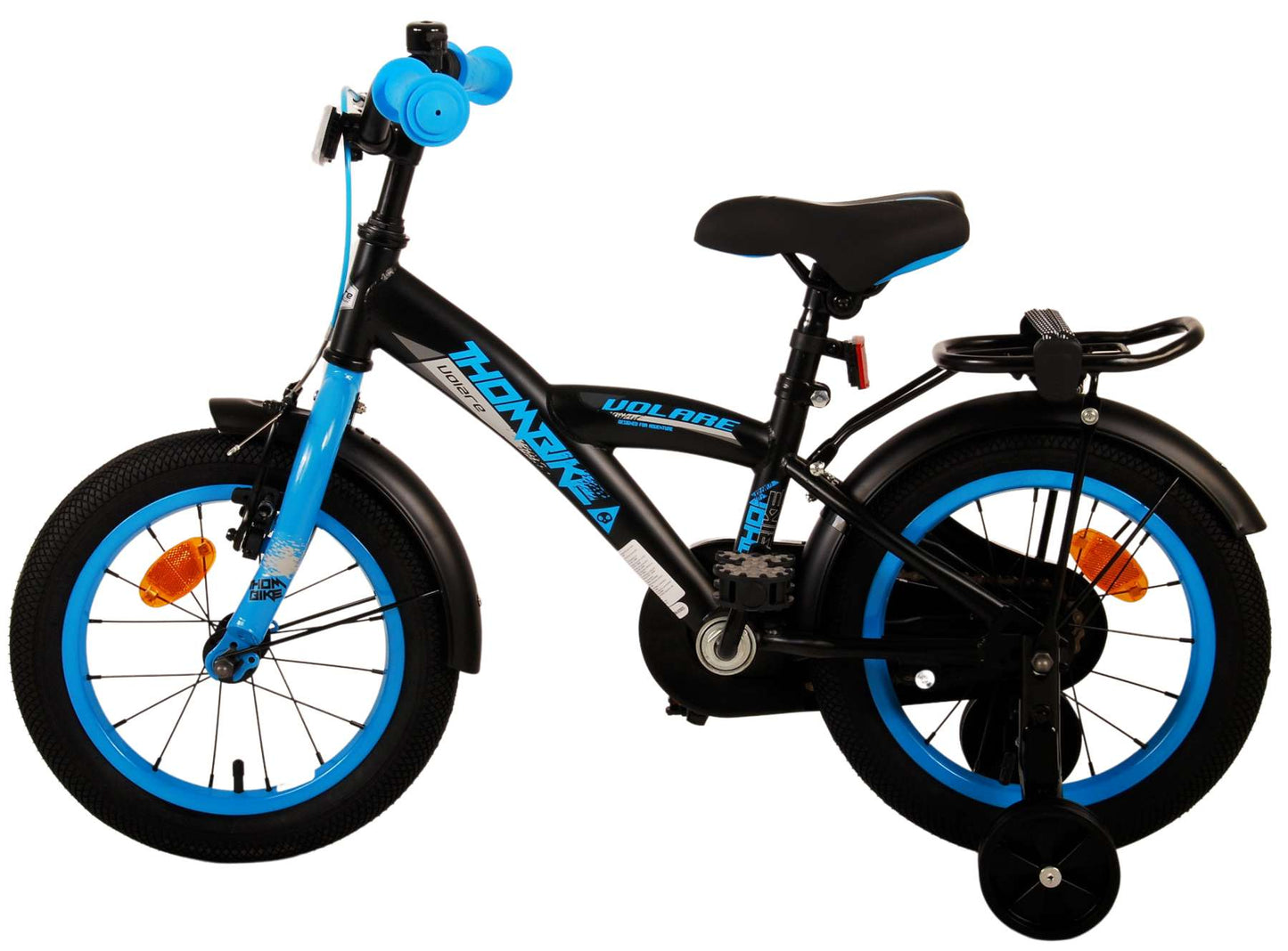 Volare Thombike Kinderfiets - Jongens - 14 inch - Zwart Blauw