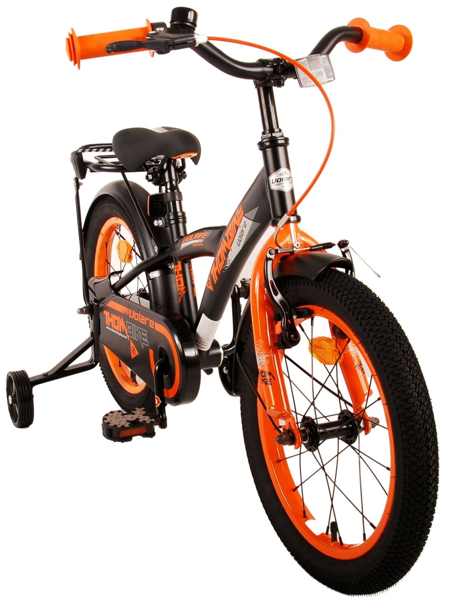 Volare Thombike Kinderfiets - Jongens - 16 inch - Zwart Oranje