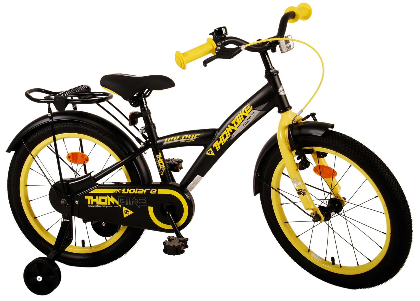 Volare Thombike Kinderfiets - Jongens - 18 inch - Zwart Geel