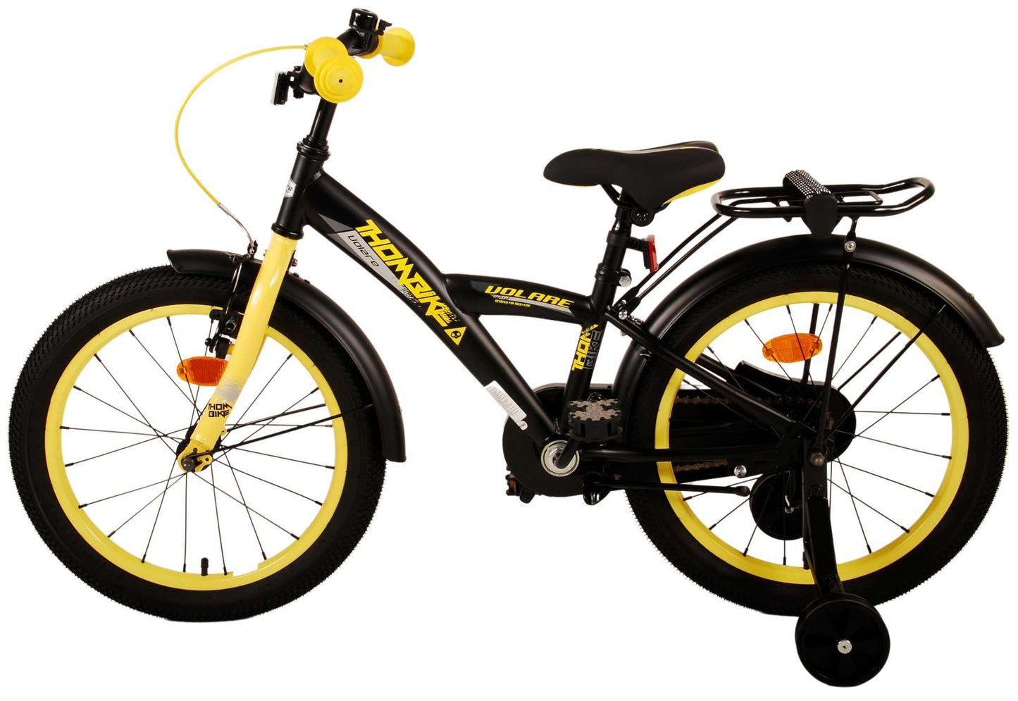 Volare Thombike Kinderfiets - Jongens - 18 inch - Zwart Geel