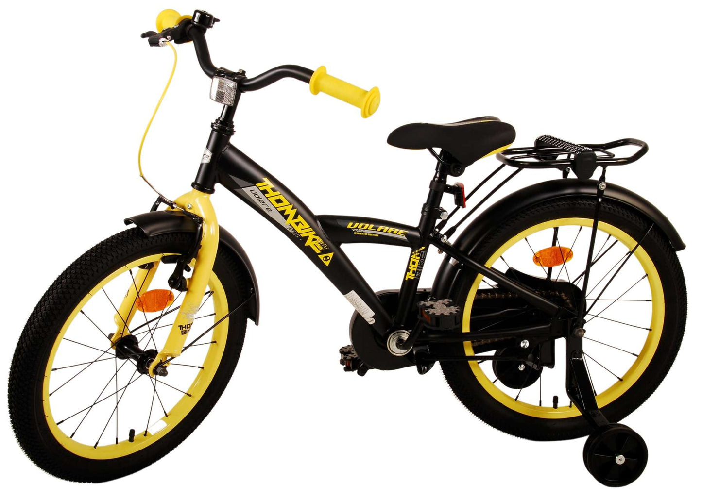 Volare Thombike Kinderfiets - Jongens - 18 inch - Zwart Geel