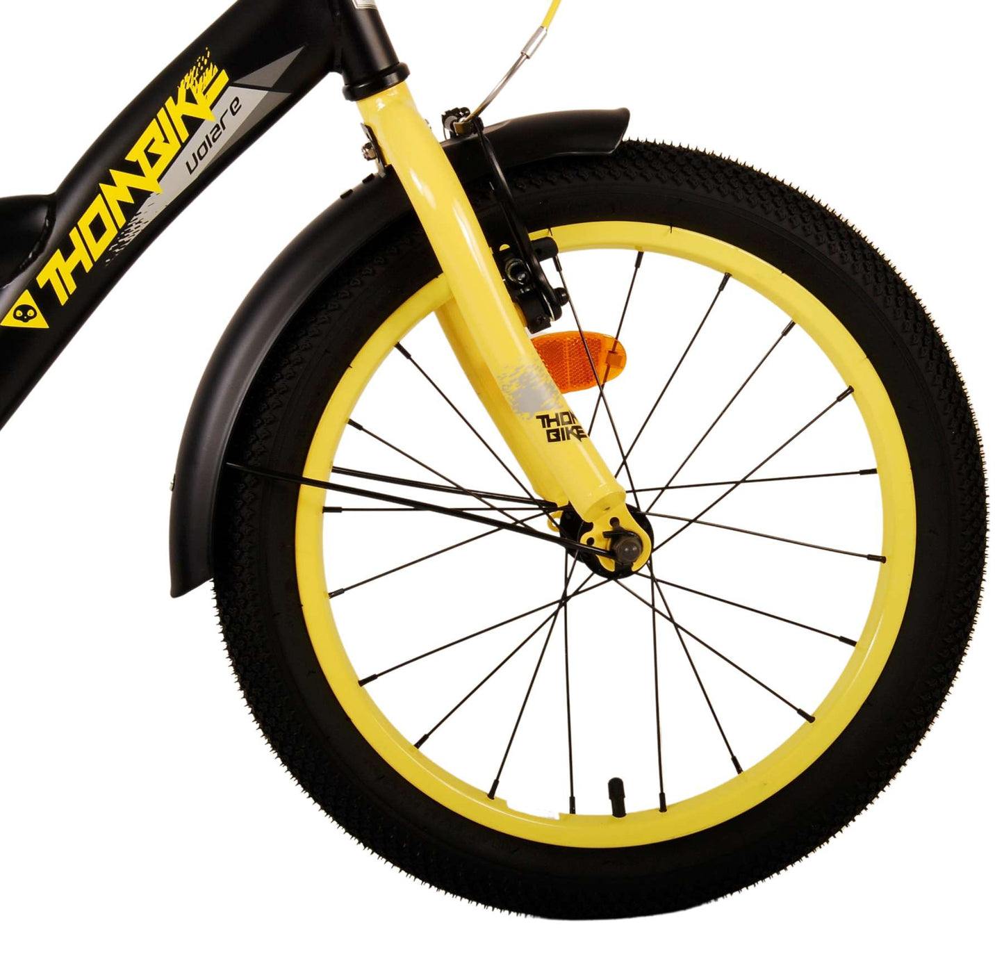 Volare Thombike Kinderfiets - Jongens - 18 inch - Zwart Geel