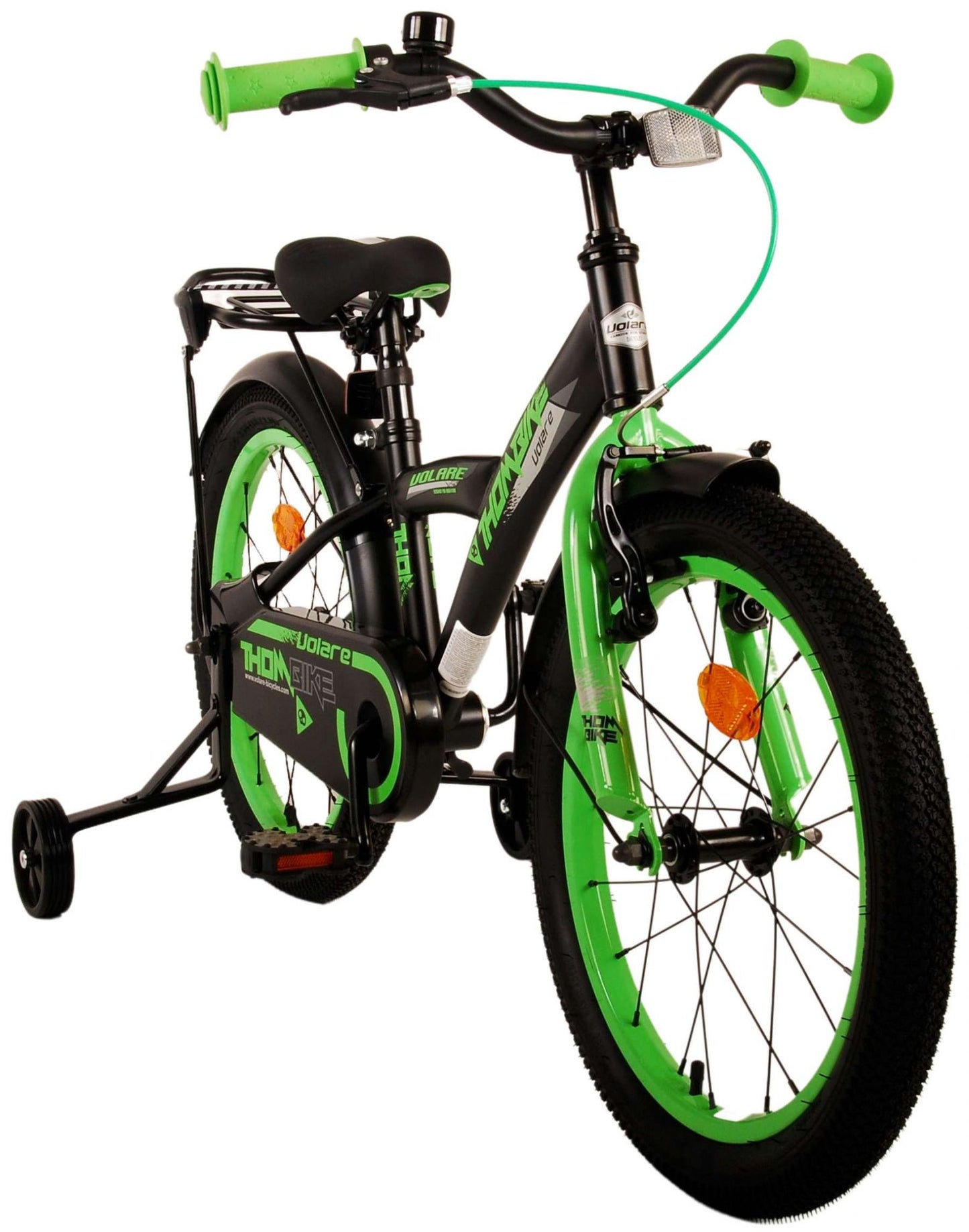 Volare Thombike Kinderfiets - Jongens - 18 inch - Zwart Groen