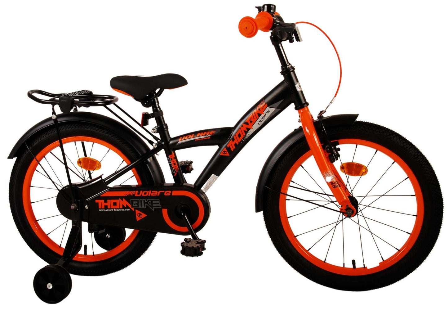 Volare Thombike Kinderfiets - Jongens - 18 inch - Zwart Oranje