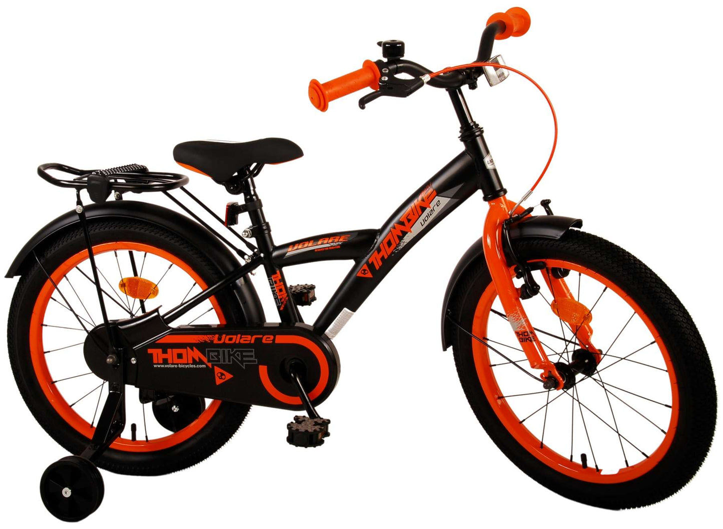 Volare Thombike Kinderfiets - Jongens - 18 inch - Zwart Oranje