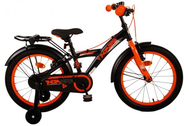 Volare Thombike Kinderfiets - Jongens - 18 inch - Zwart Oranje - Twee handremmen