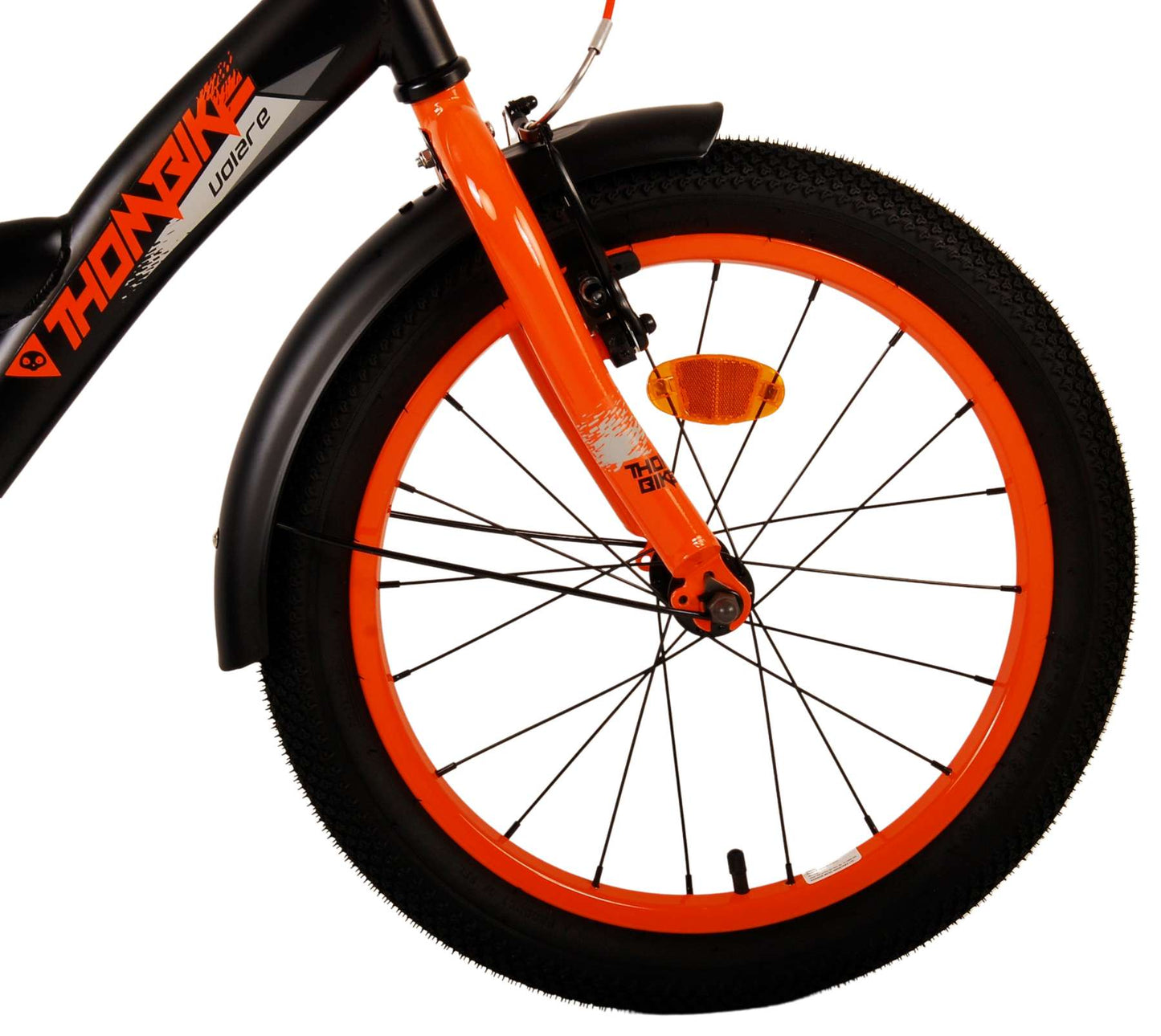 Volare Thombike Kinderfiets - Jongens - 18 inch - Zwart Oranje