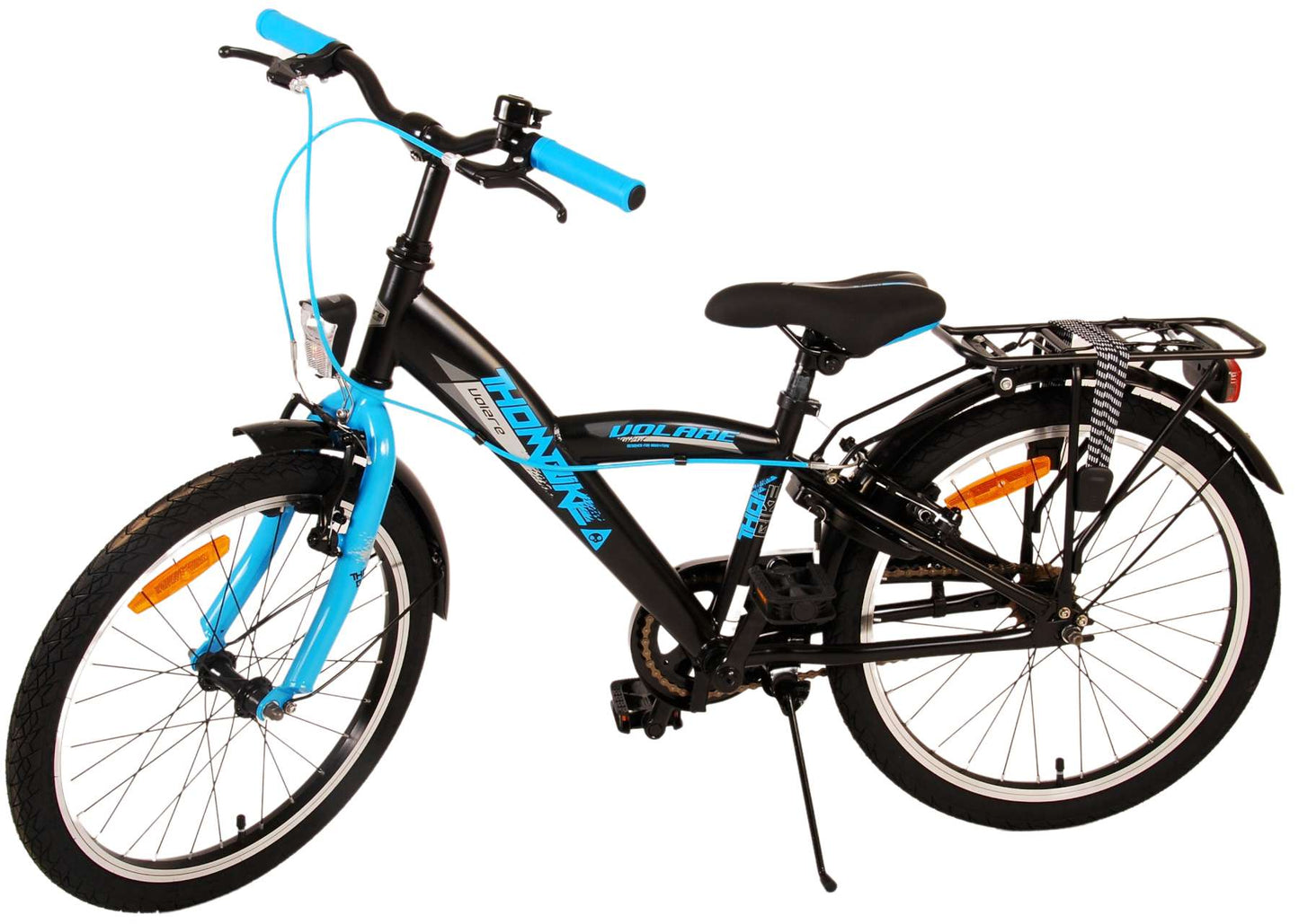 Volare Thombike Kinderfiets - Jongens - 20 inch - Zwart Blauw - Twee Handremmen