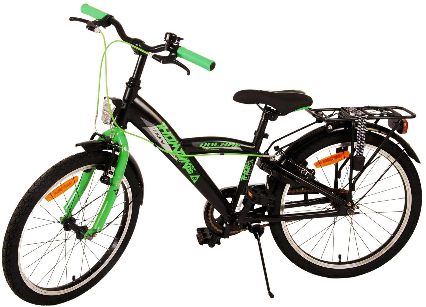 Volare Thombike Kinderfiets - Jongens - 20 inch - Zwart Groen - Twee Handremmen