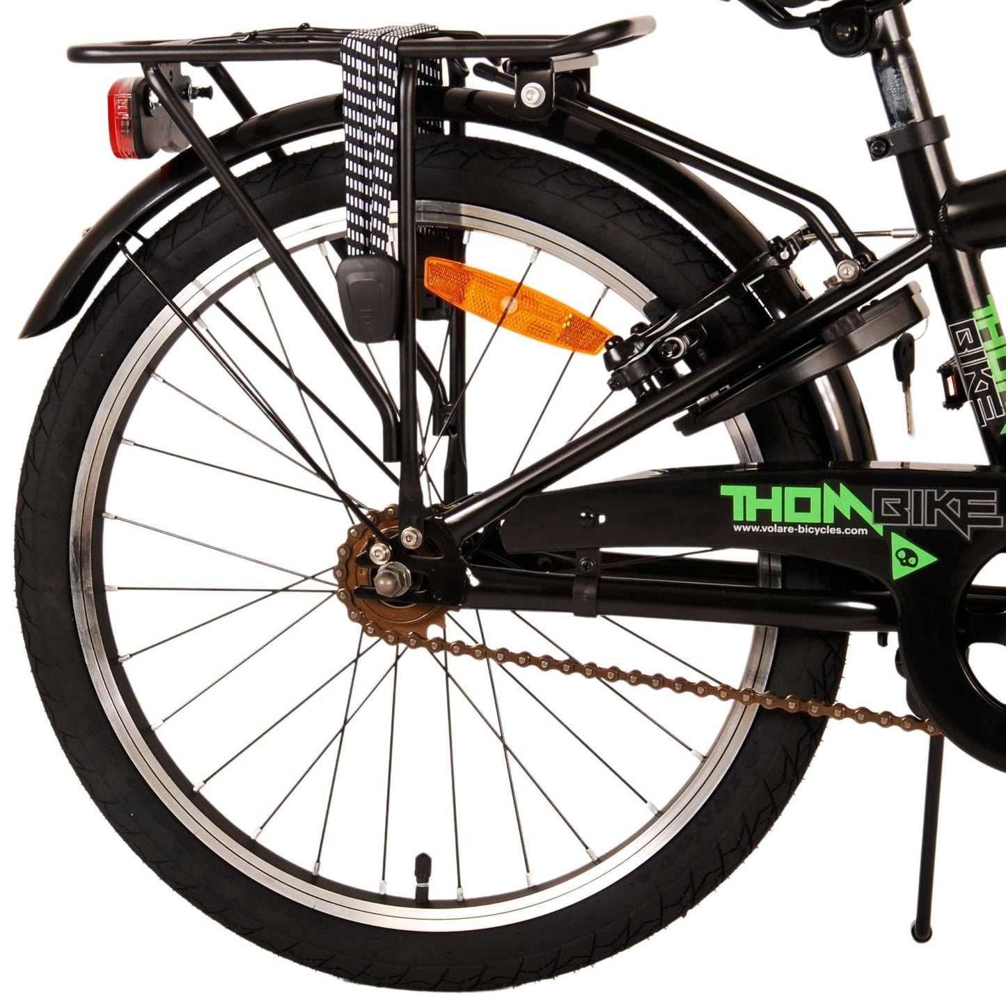 Volare Thombike Kinderfiets - Jongens - 20 inch - Zwart Groen - Twee Handremmen