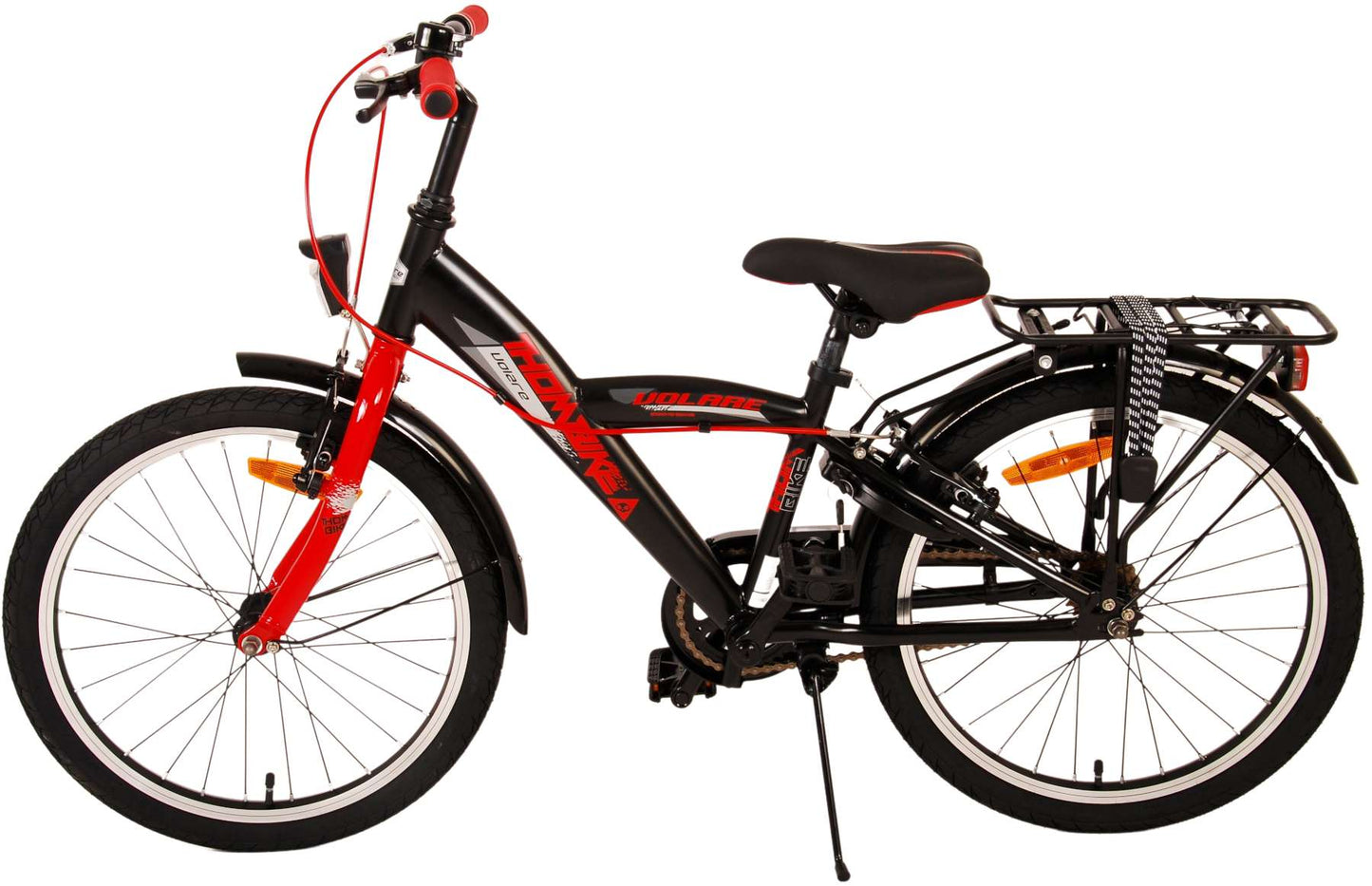 Volare Thombike Kinderfiets - Jongens - 20 inch - Zwart Rood - Twee Handremmen