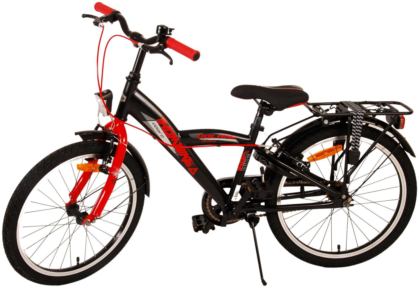 Volare Thombike Kinderfiets - Jongens - 20 inch - Zwart Rood - Twee Handremmen