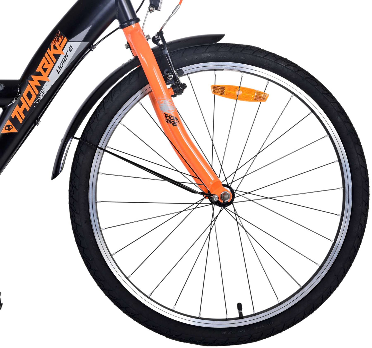 Volare Thombike Kinderfiets - Jongens - 24 inch - Zwart Oranje - 3 versnellingen