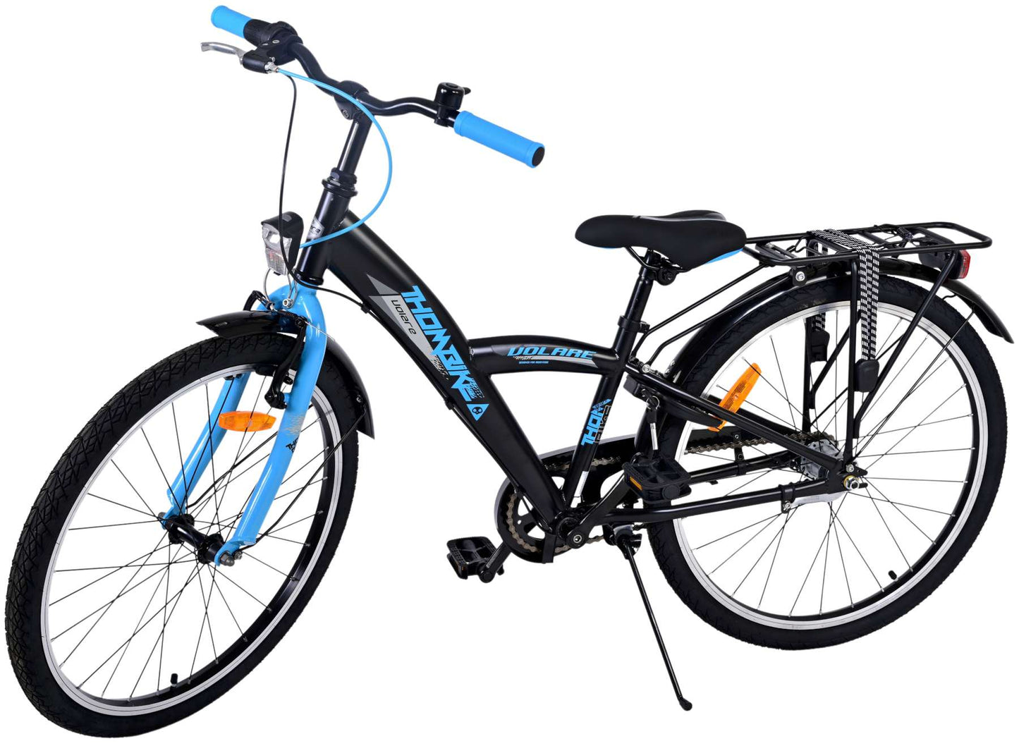 Volare Thombike Kinderfiets - Jongens - 24 inch - Zwart Blauw - 3 versnellingen