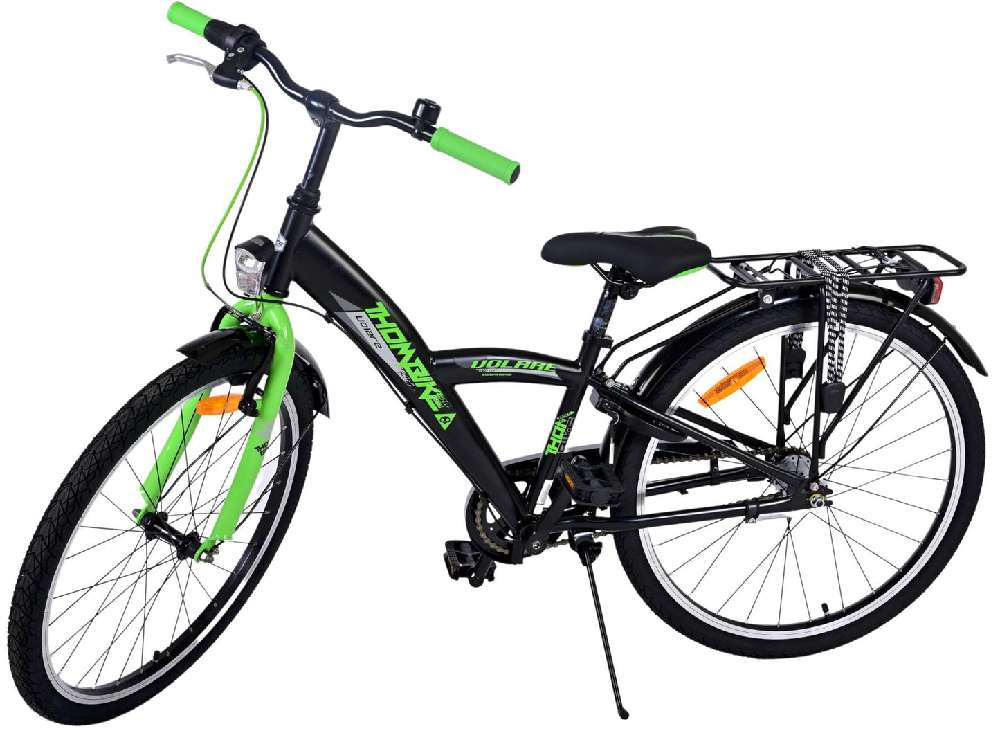 Volare Thombike Kinderfiets - Jongens - 24 inch - Groen Zwart - 3 versnellingen