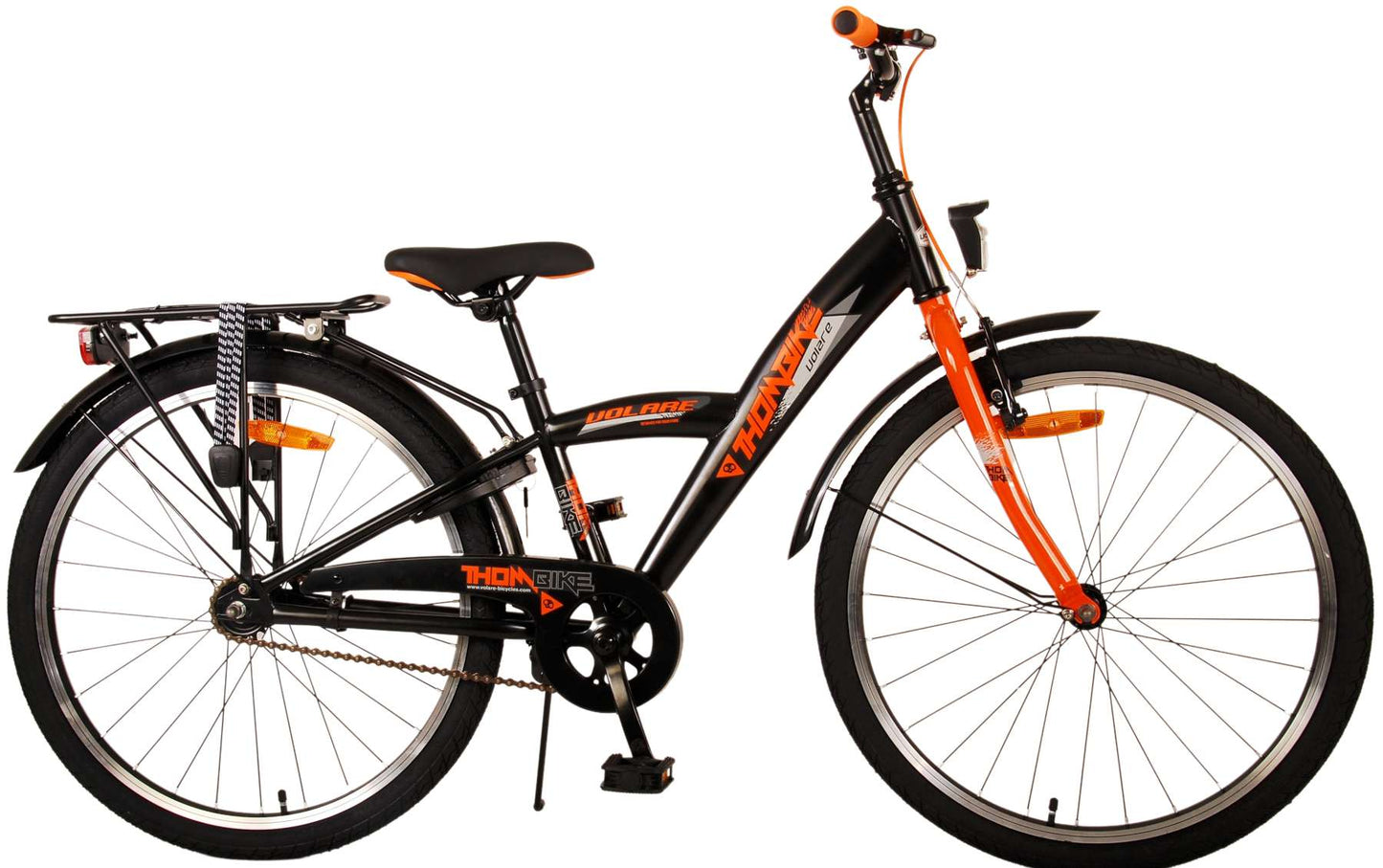 Volare Thombike Kinderfiets - Jongens - 24 inch - Zwart Oranje