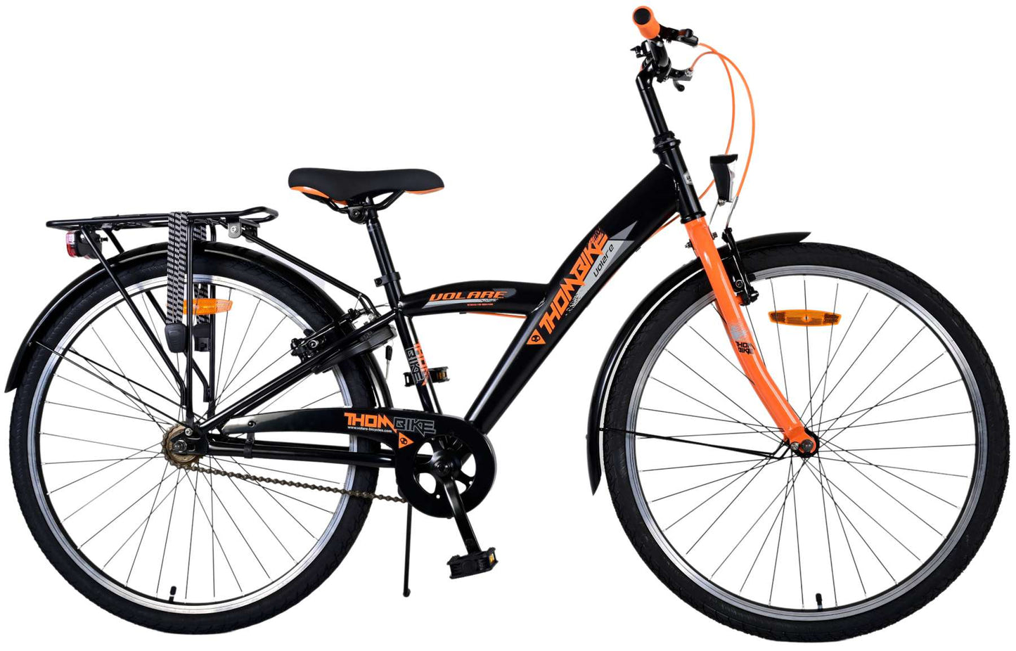 Volare Thombike Kinderfiets - Jongens - 26 inch - Zwart Oranje - Twee Handremmen