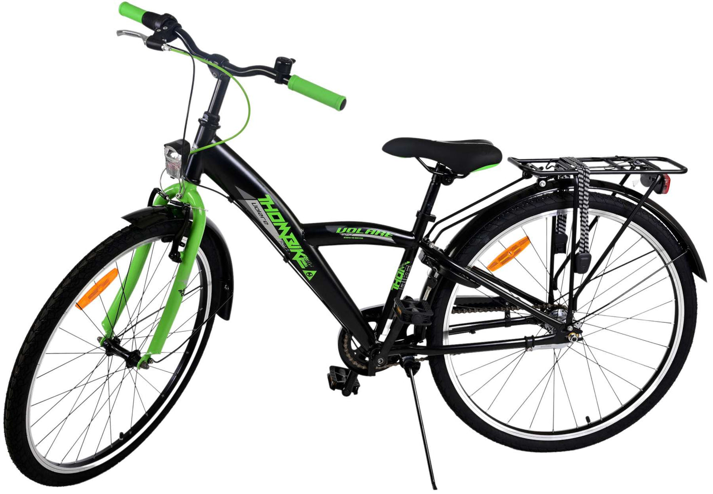 Volare Thombike Kinderfiets - Jongens - 26 inch - Zwart Groen - 3 versnellingen