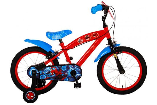 Ultimate Spider-Man Kinderfiets - Jongens - 16 inch - Blauw/Rood - Twee handremmen