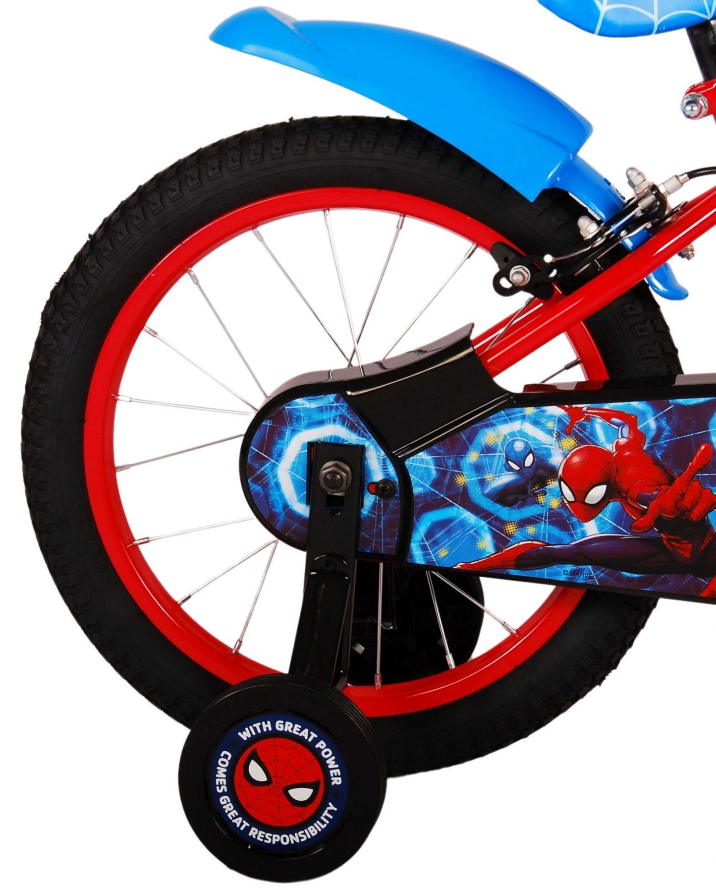 Ultimate Spider-Man Kinderfiets - Jongens - 16 inch - Blauw/Rood - Twee handremmen