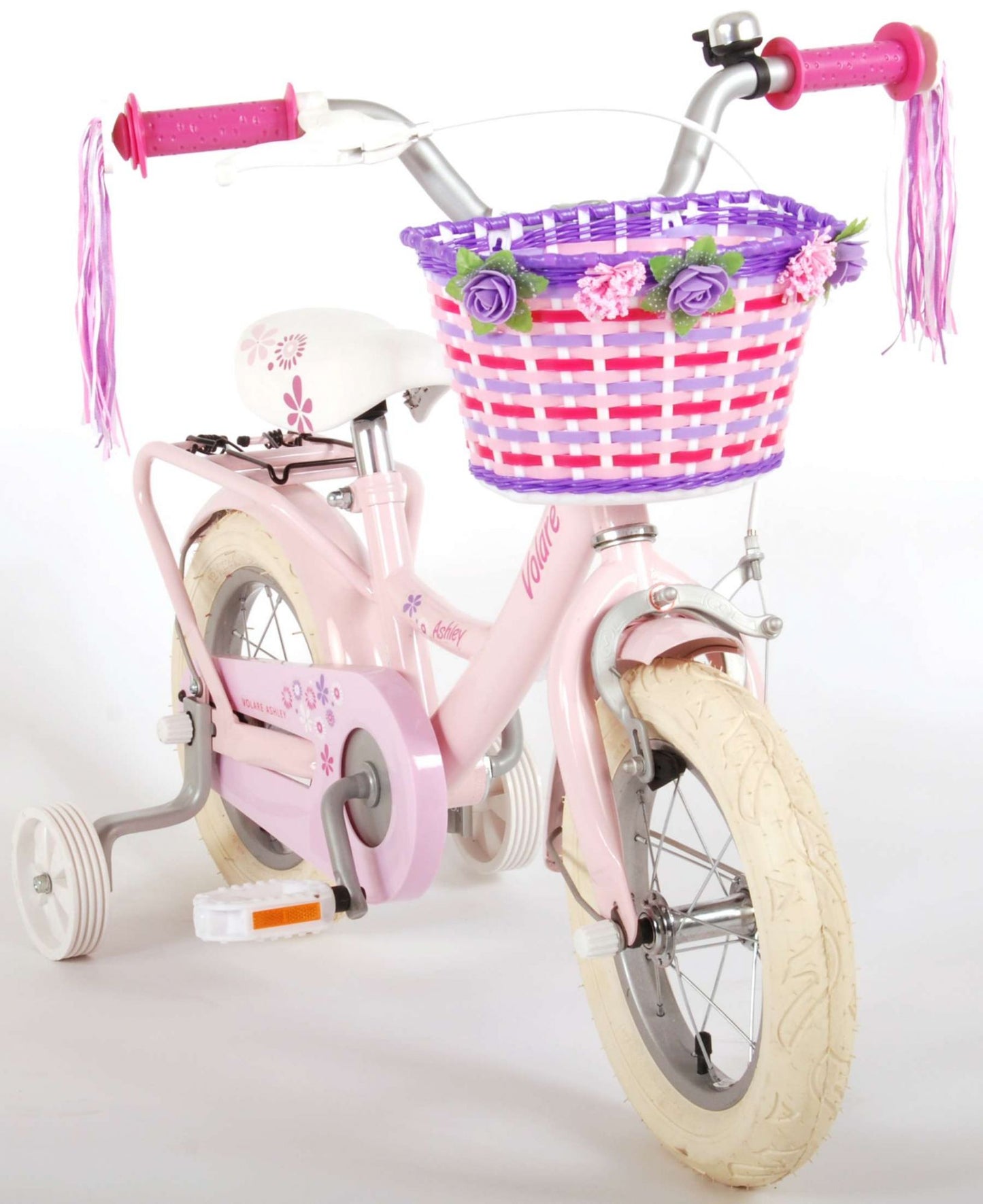 Volare Ashley Kinderfiets - Meisjes - 12 inch - Roze - 95% afgemonteerd