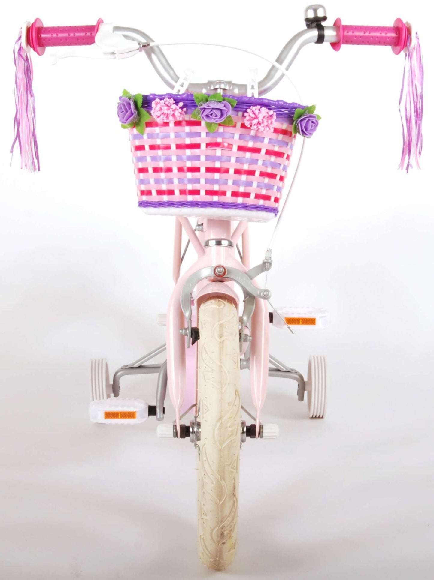 Volare Ashley Kinderfiets - Meisjes - 14 inch - Roze - 95% afgemonteerd