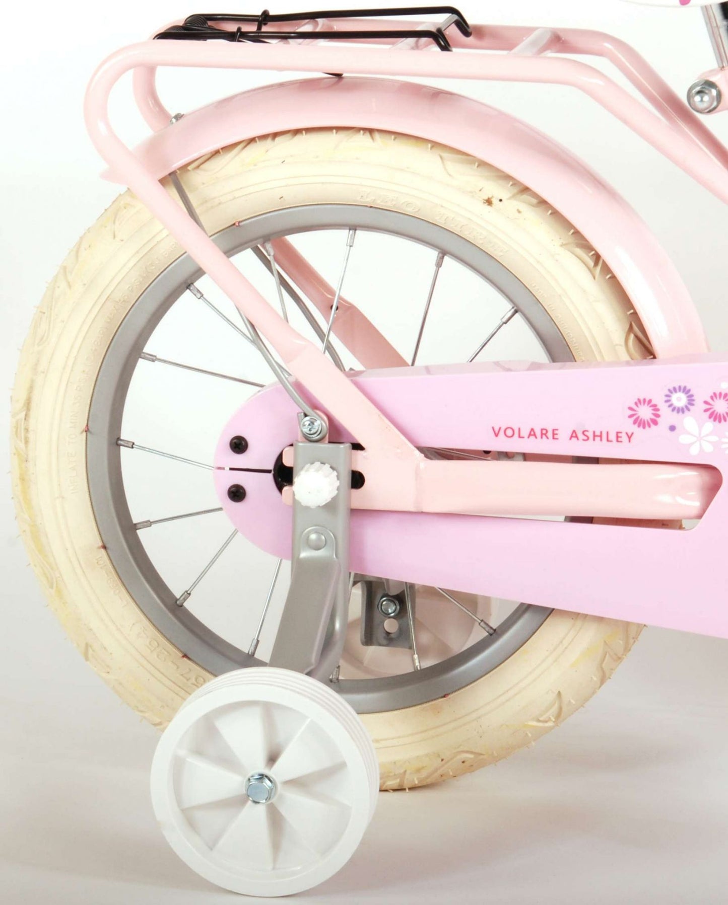 Volare Ashley Kinderfiets - Meisjes - 14 inch - Roze - 95% afgemonteerd