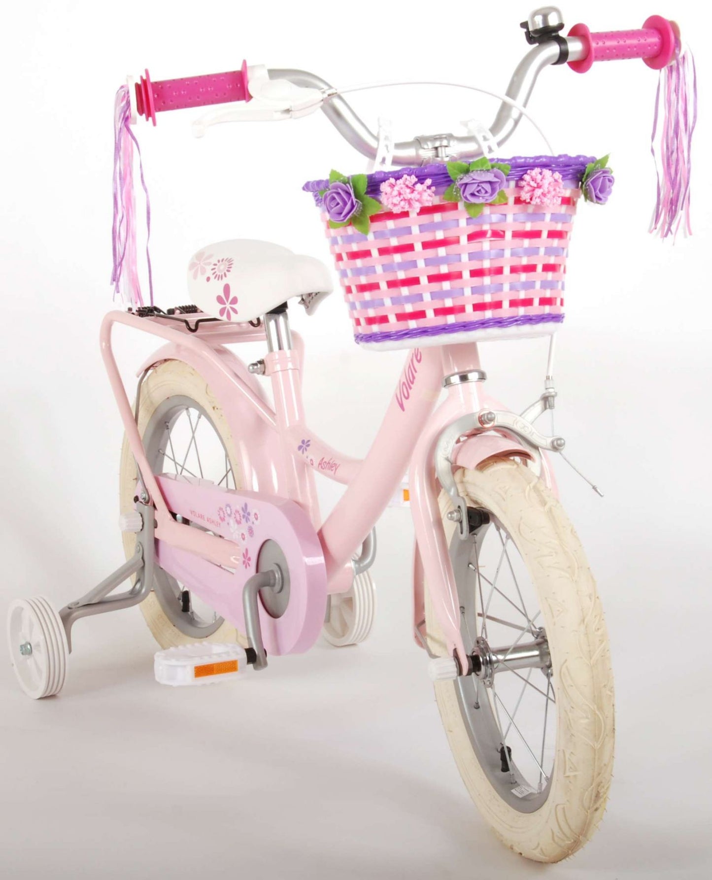 Volare Ashley Kinderfiets - Meisjes - 14 inch - Roze - 95% afgemonteerd