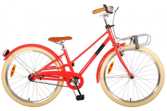 Volare Melody Kinderfiets - Meisjes - 24 inch - Koraal Rood - Prime Collection