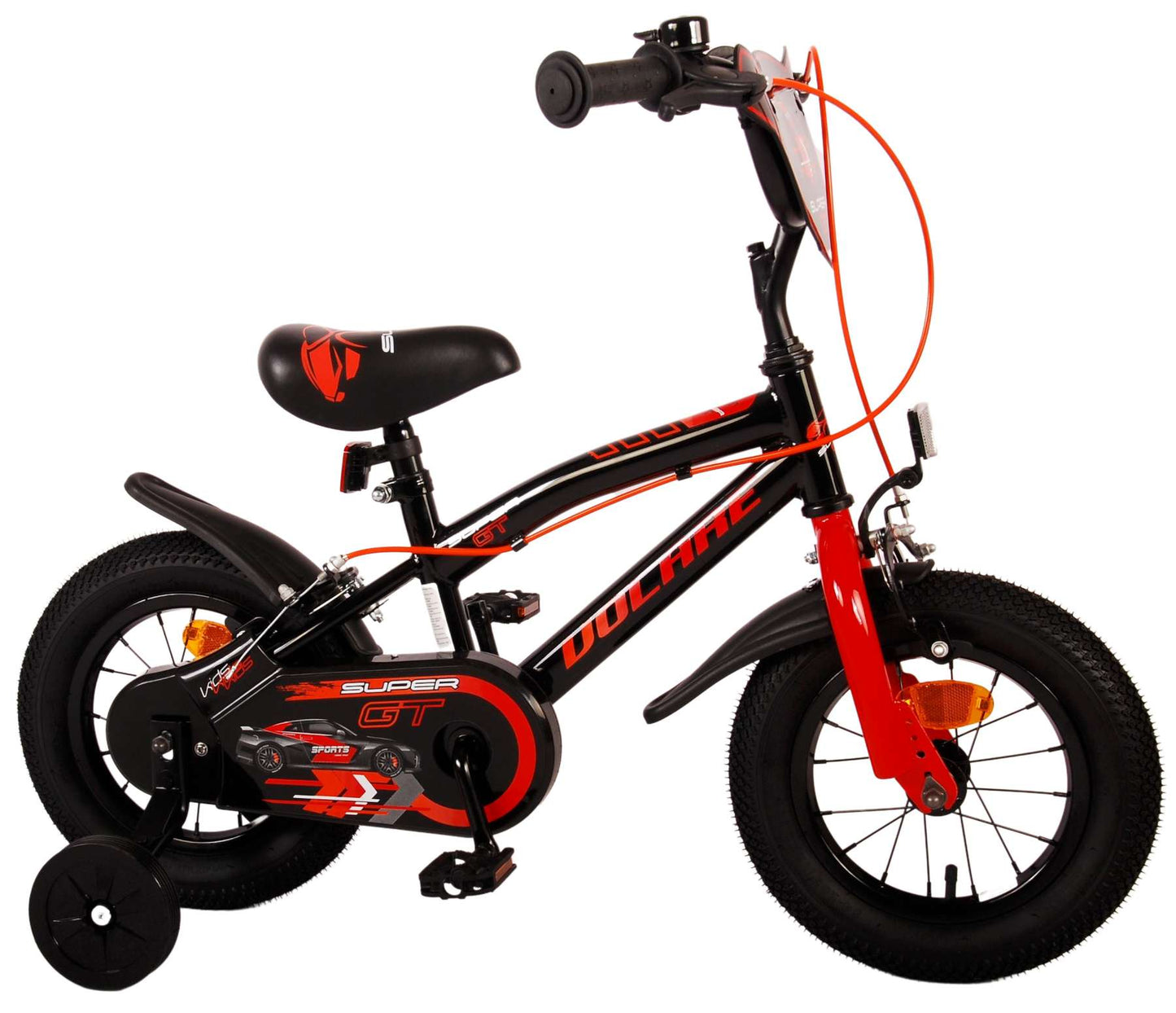 Volare Super GT Kinderfiets - Jongens - 12 inch - Rood - Twee handremmen