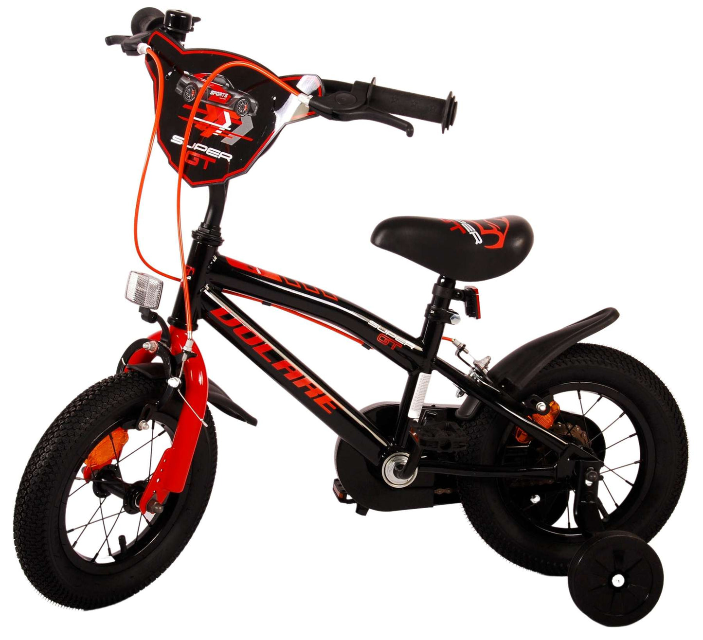 Volare Super GT Kinderfiets - Jongens - 12 inch - Rood - Twee handremmen