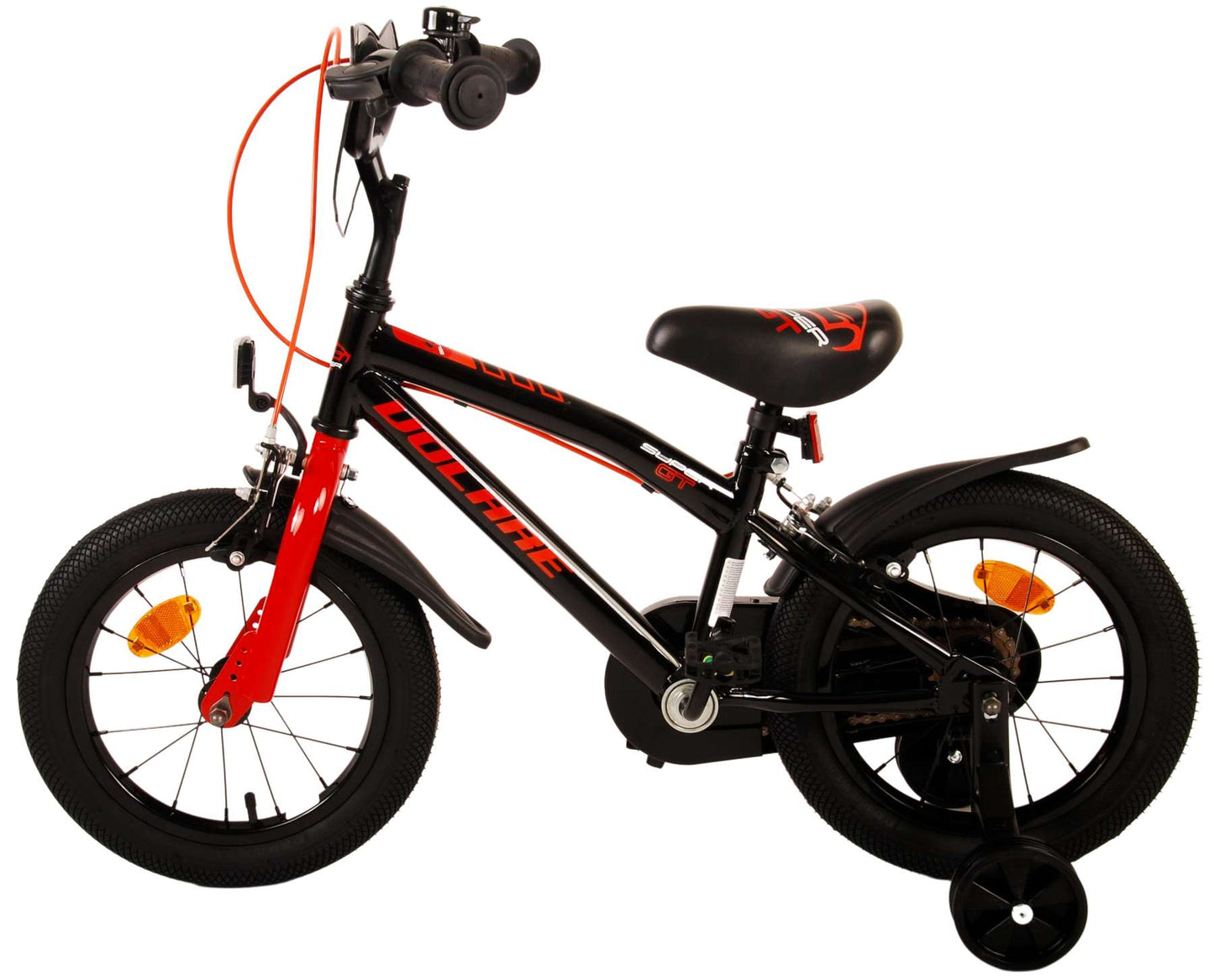 Volare Super GT Kinderfiets - Jongens - 14 inch - Rood - Twee handremmen