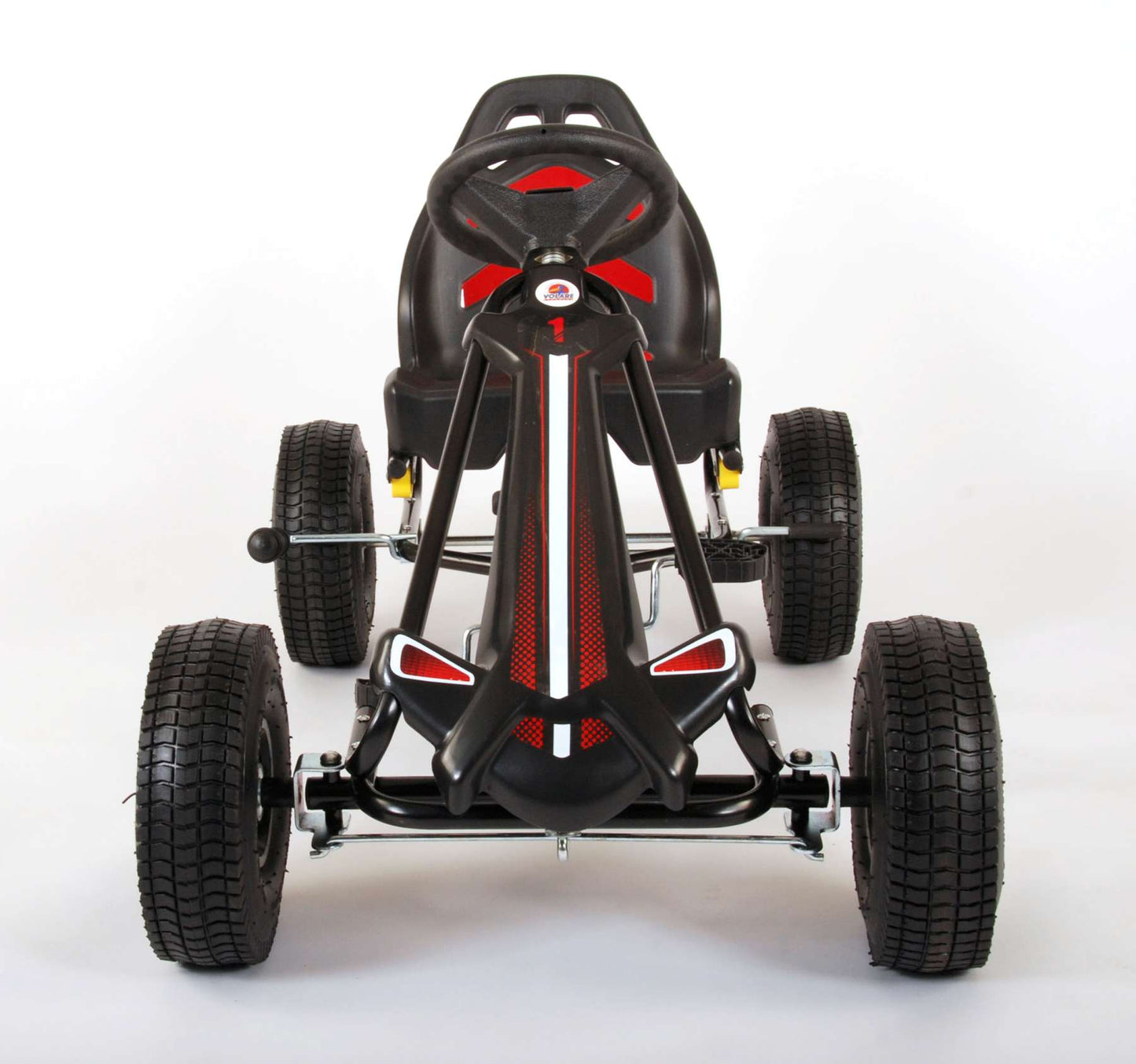 Volare Go Kart Racing Car - Jongens - Groot - Luchtbanden - Zwart