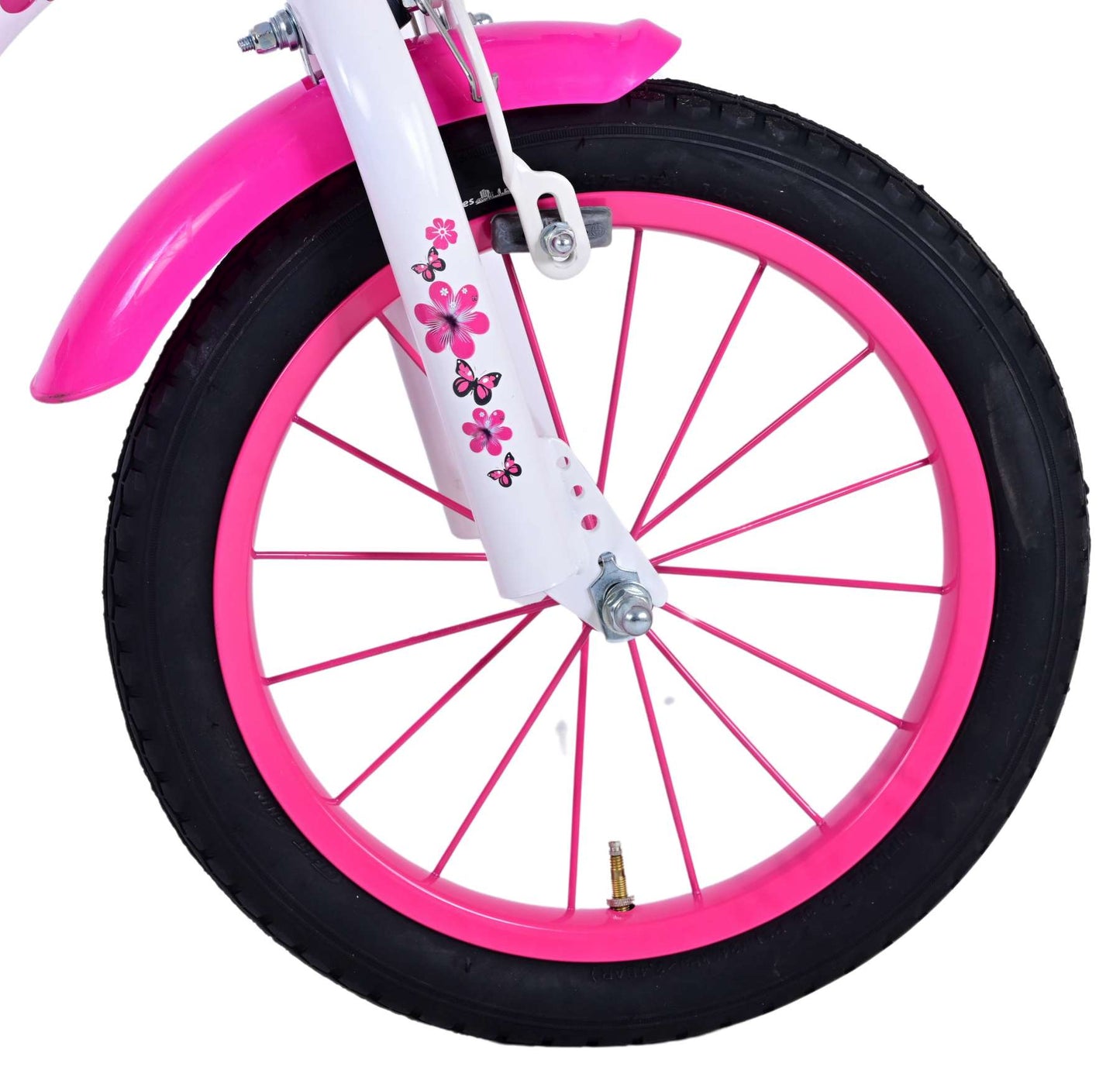 Volare Lovely Kinderfiets - Meisjes - 14 inch - Roze Wit