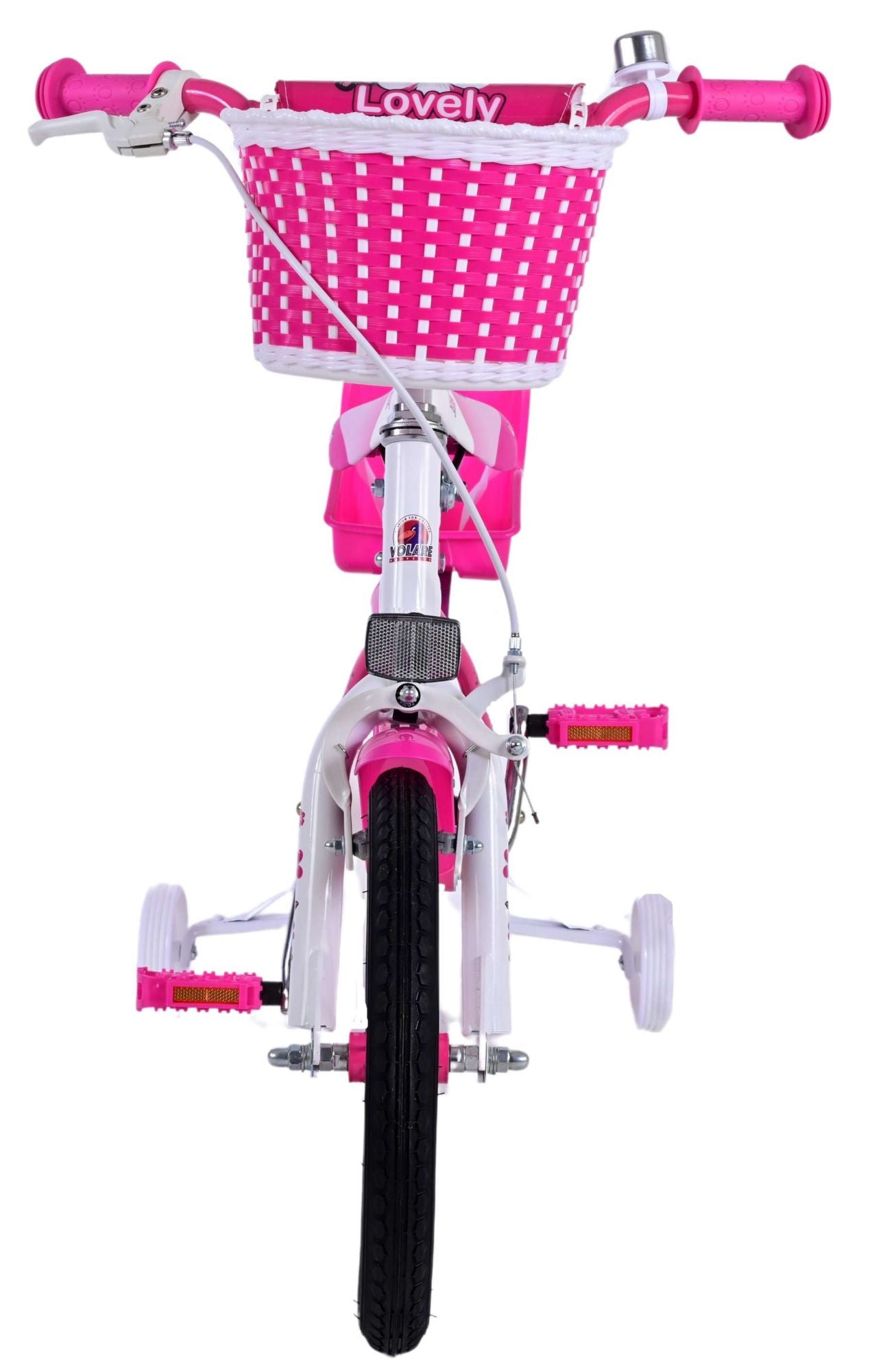 Volare Lovely Kinderfiets - Meisjes - 14 inch - Roze Wit