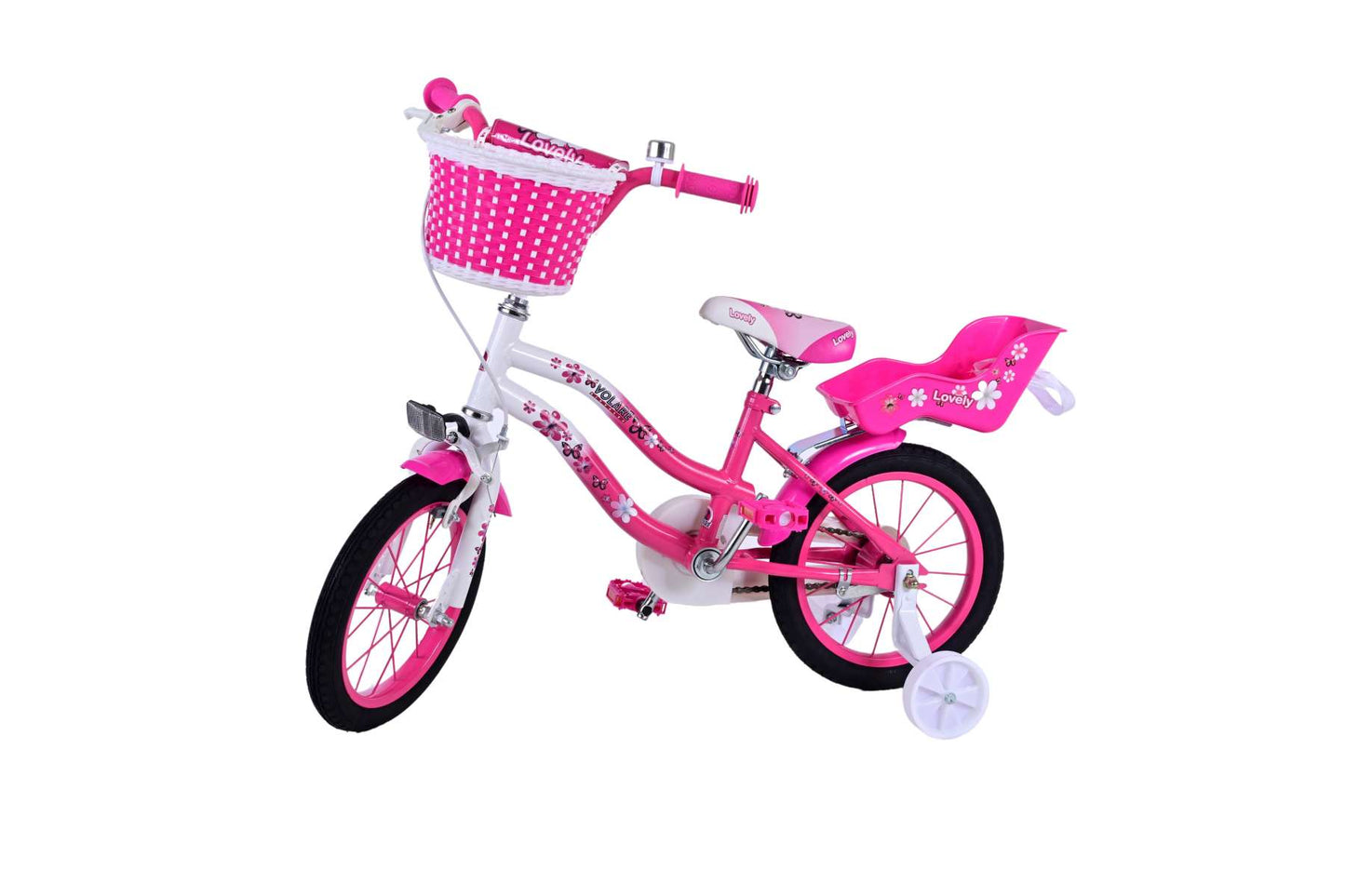 Volare Lovely Kinderfiets - Meisjes - 14 inch - Roze Wit