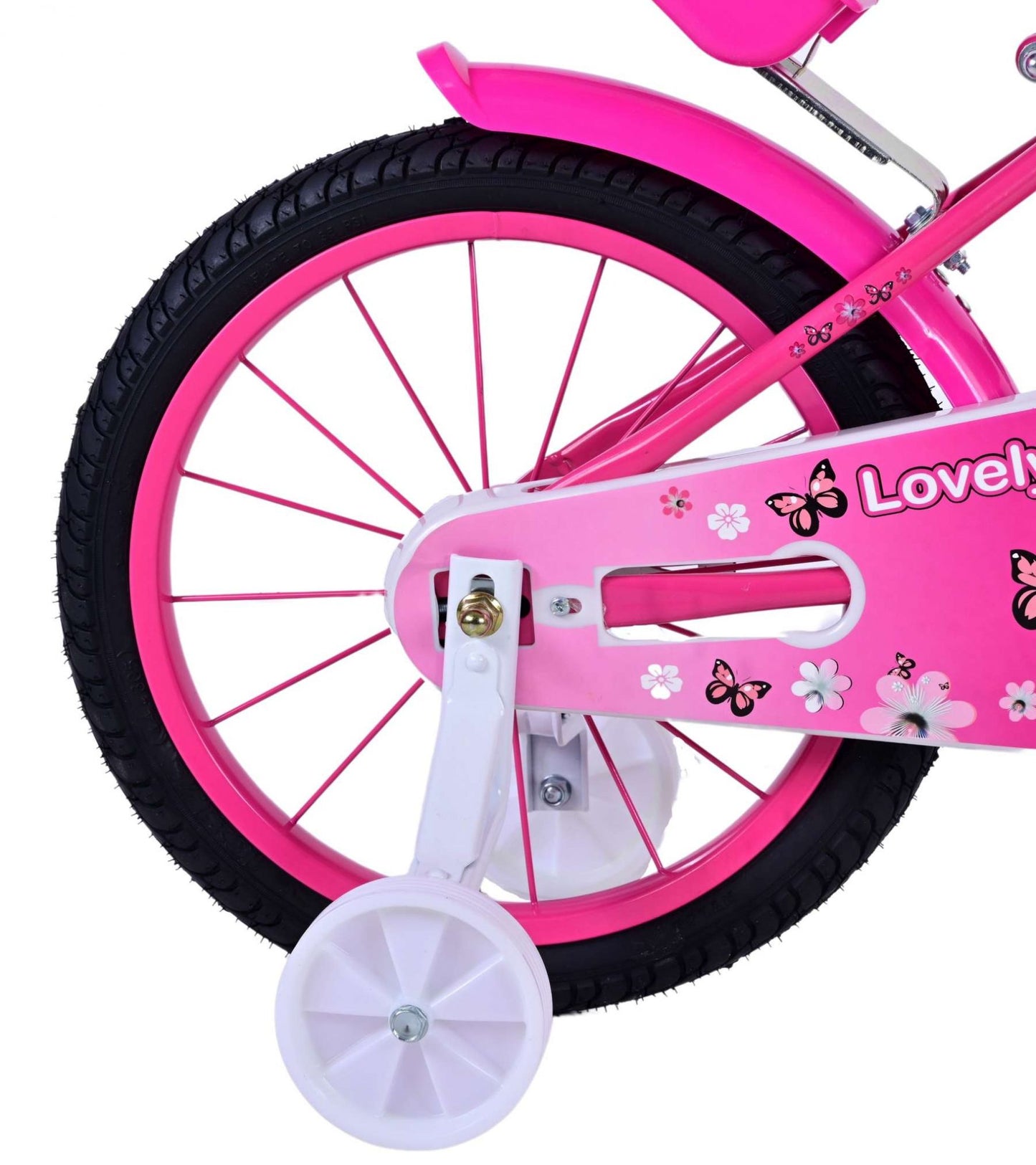 Volare Lovely Kinderfiets - Meisjes - 16 inch - Roze Wit