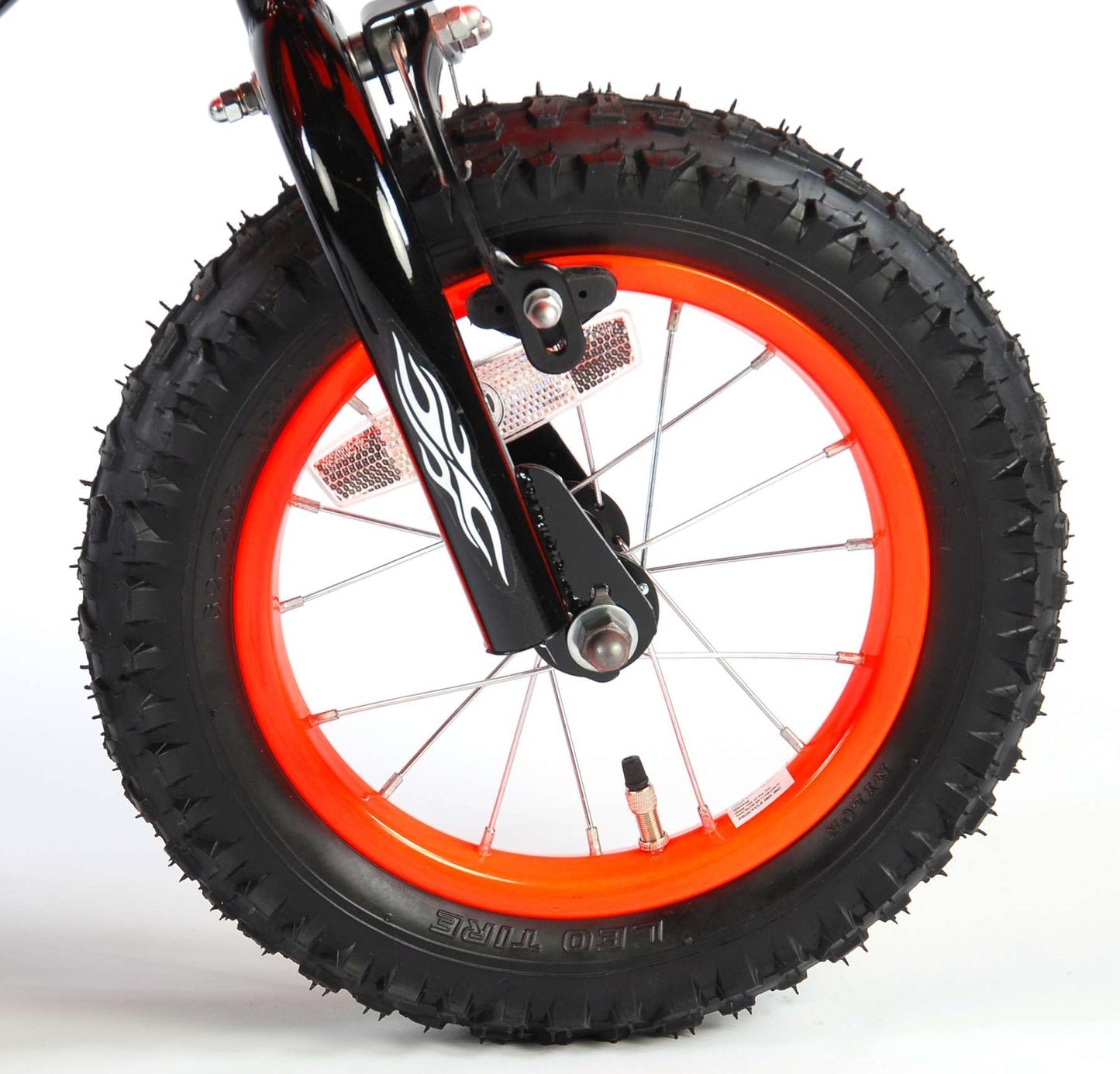 Volare Motorbike Kinderfiets - Jongens - 12 inch - Oranje - 95% afgemonteerd