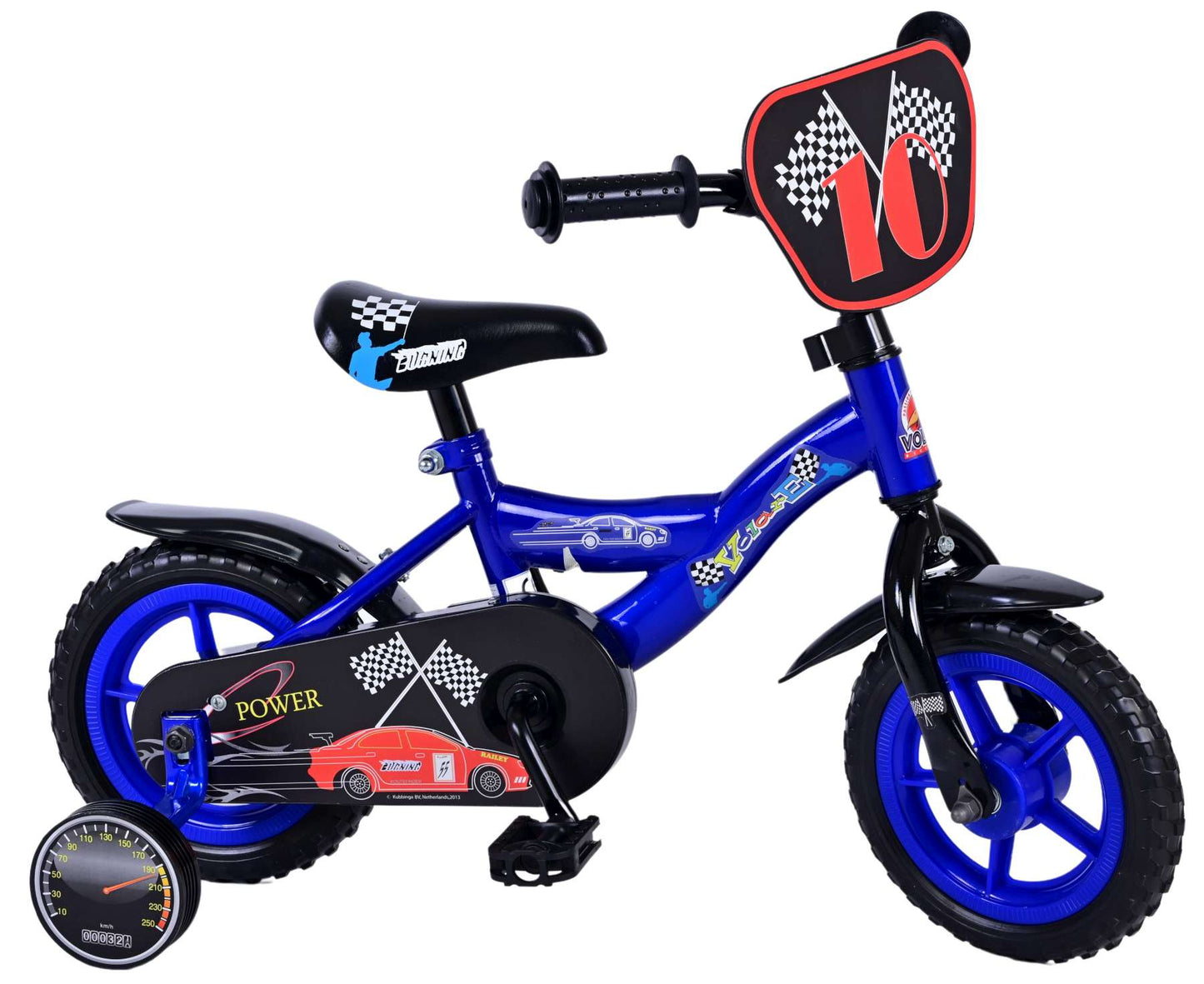 Volare Power Kinderfiets - Jongens - 10 inch - Blauw - Doortrapper