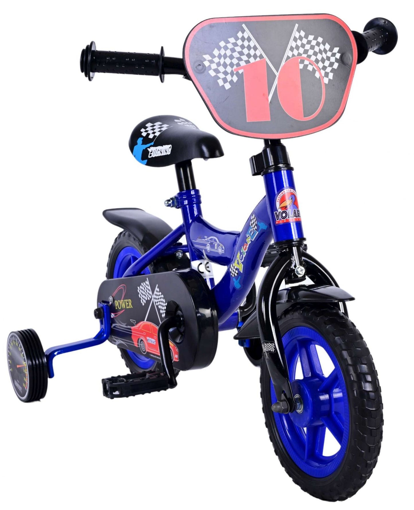 Volare Power Kinderfiets - Jongens - 10 inch - Blauw - Doortrapper