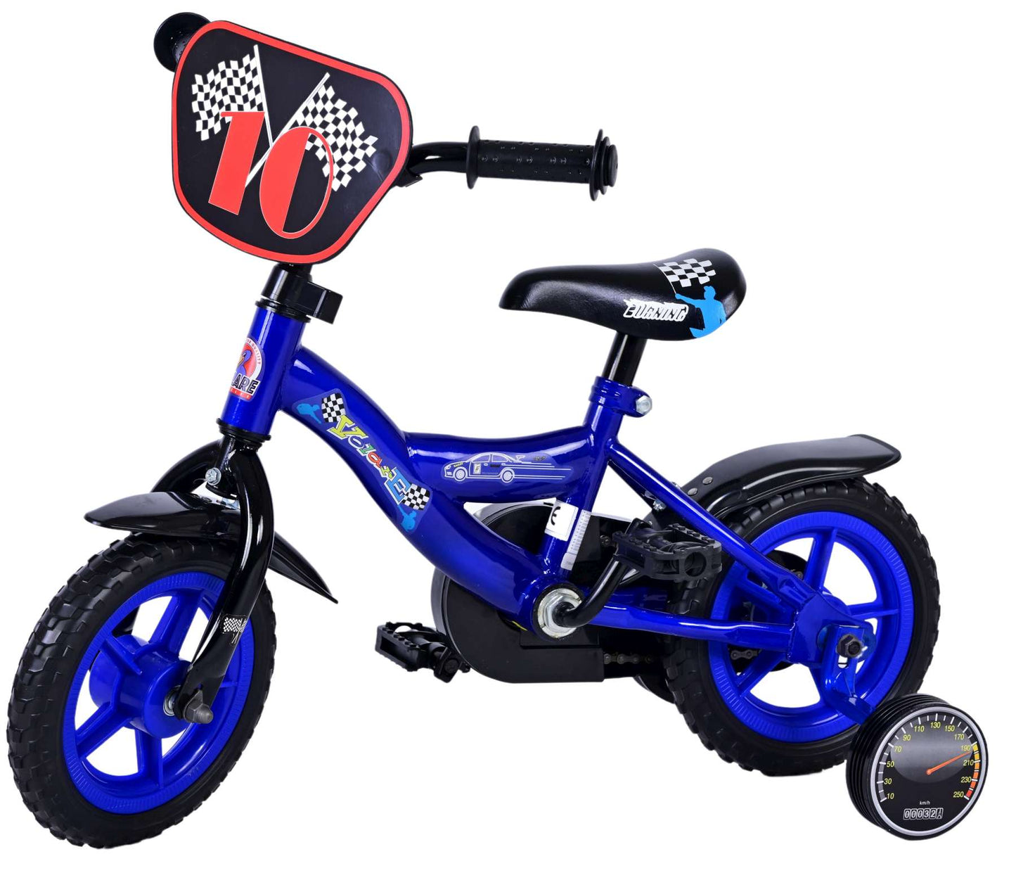 Volare Power Kinderfiets - Jongens - 10 inch - Blauw - Doortrapper