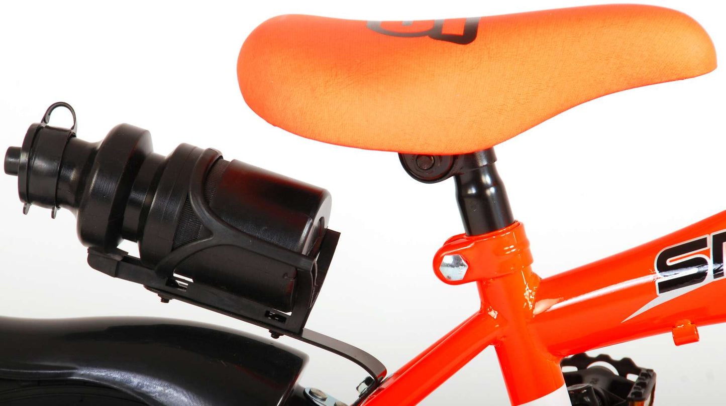 Volare Sportivo Kinderfiets - Jongens - 14 inch - Neon Oranje/Zwart - 95% afgemonteerd