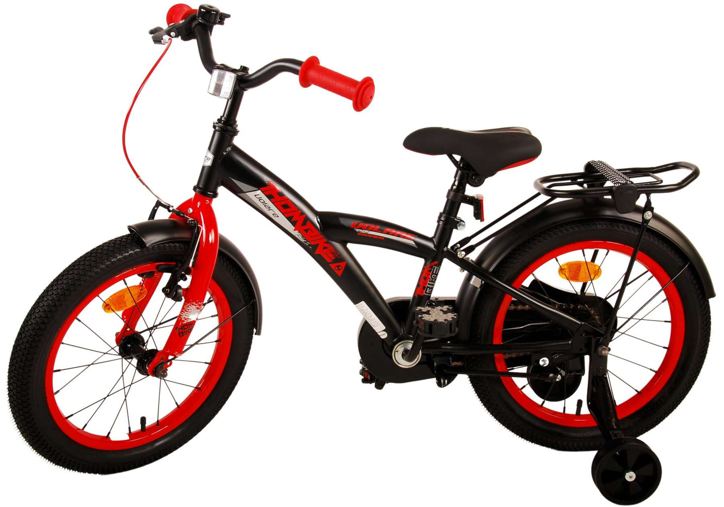 Volare Thombike Kinderfiets - Jongens - 16 inch - Zwart Rood