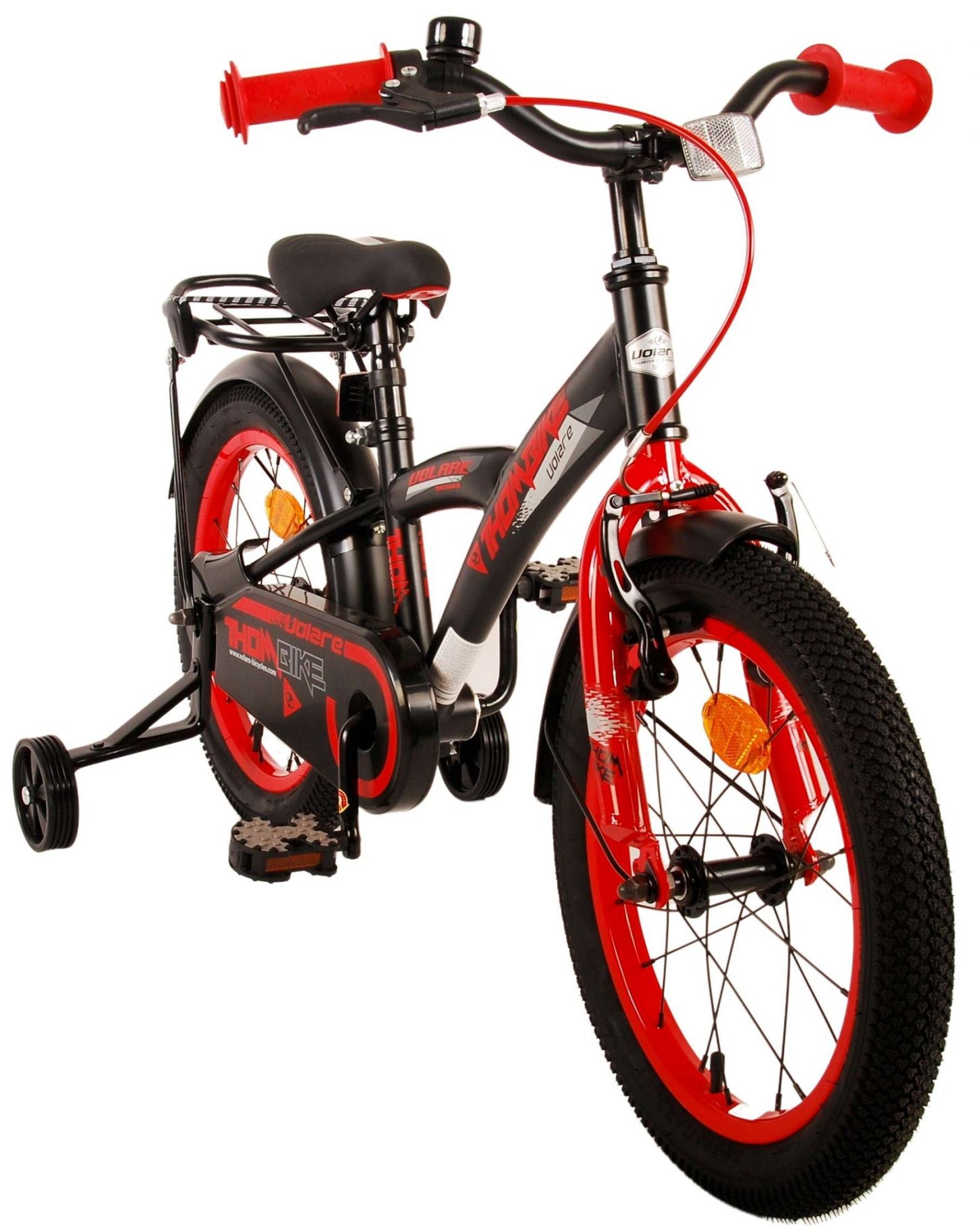 Volare Thombike Kinderfiets - Jongens - 16 inch - Zwart Rood