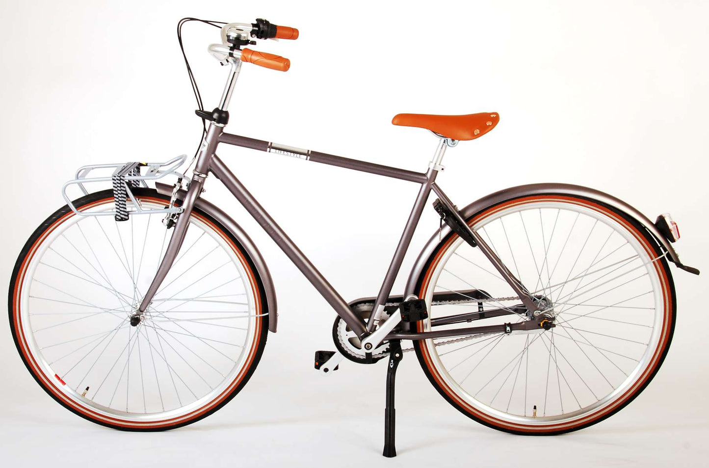 Volare Lifestyle Jongensfiets - Tiener - 48 cm - lage zadelstand- Grijs - 3 versnellingen