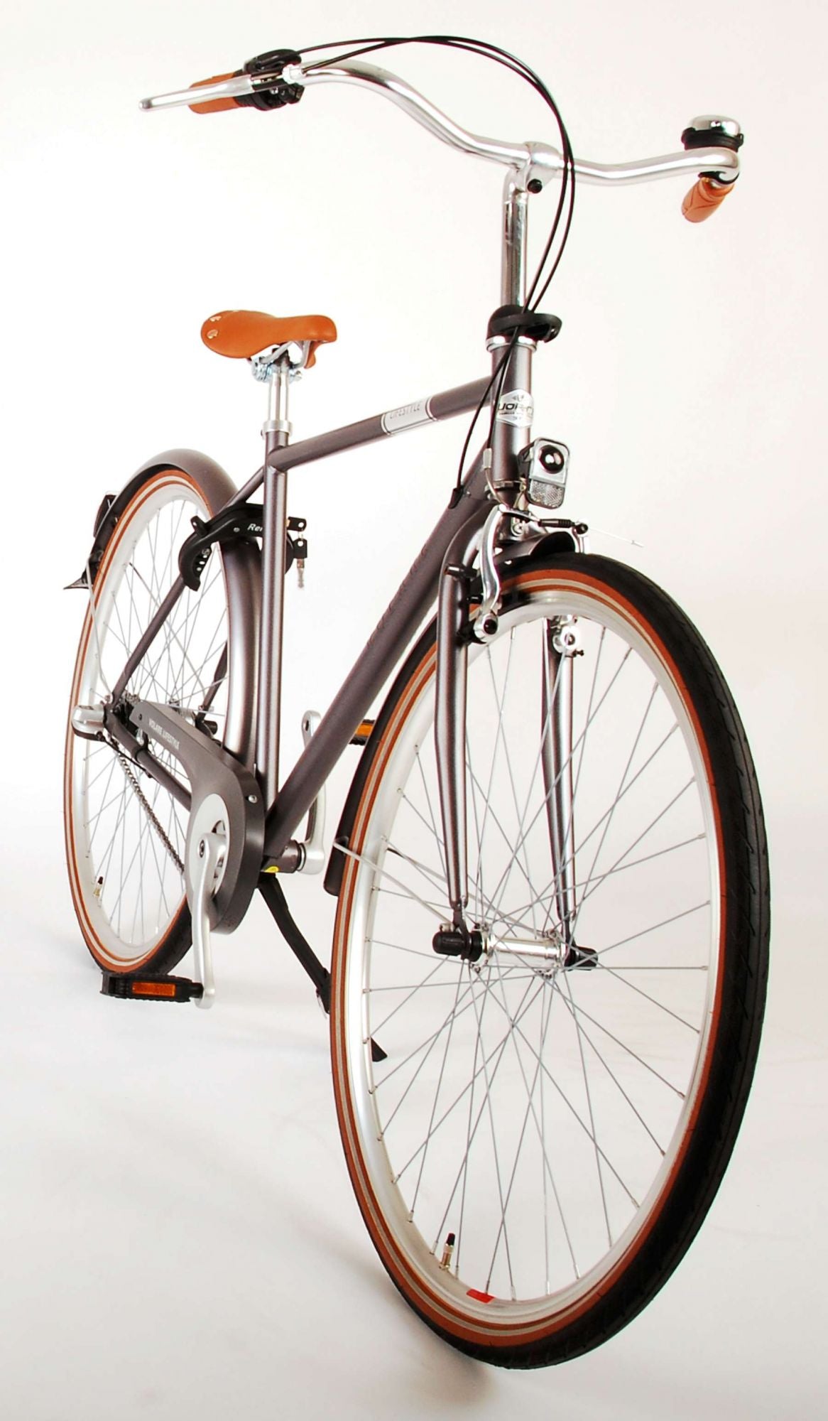 Volare Lifestyle Jongensfiets - Tiener - 48 cm - lage zadelstand- Grijs - 3 versnellingen