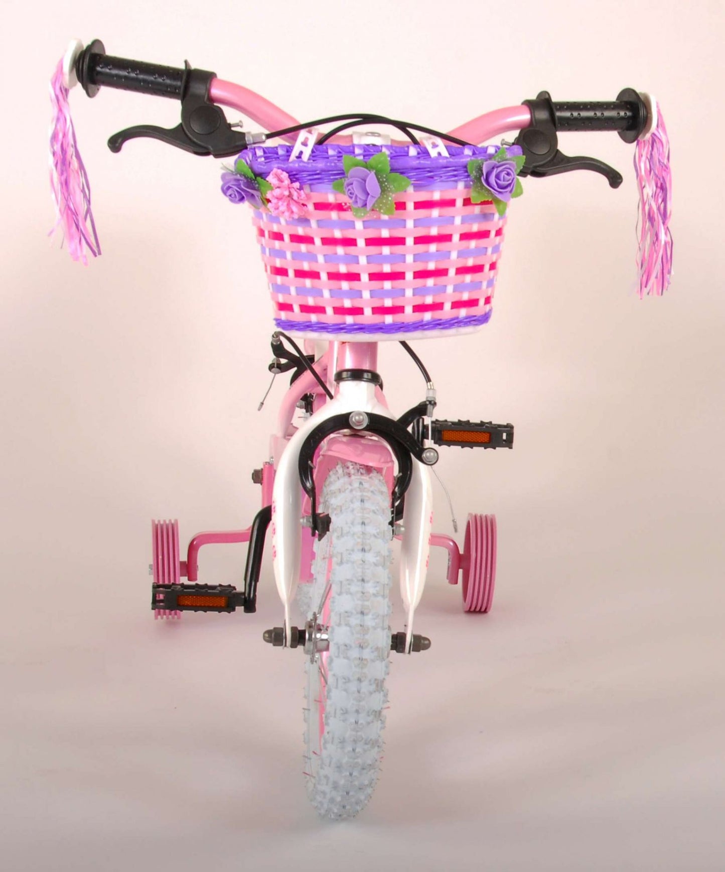 Volare Rose Kinderfiets - Meisjes - 12 inch - Roze - Twee handremmen